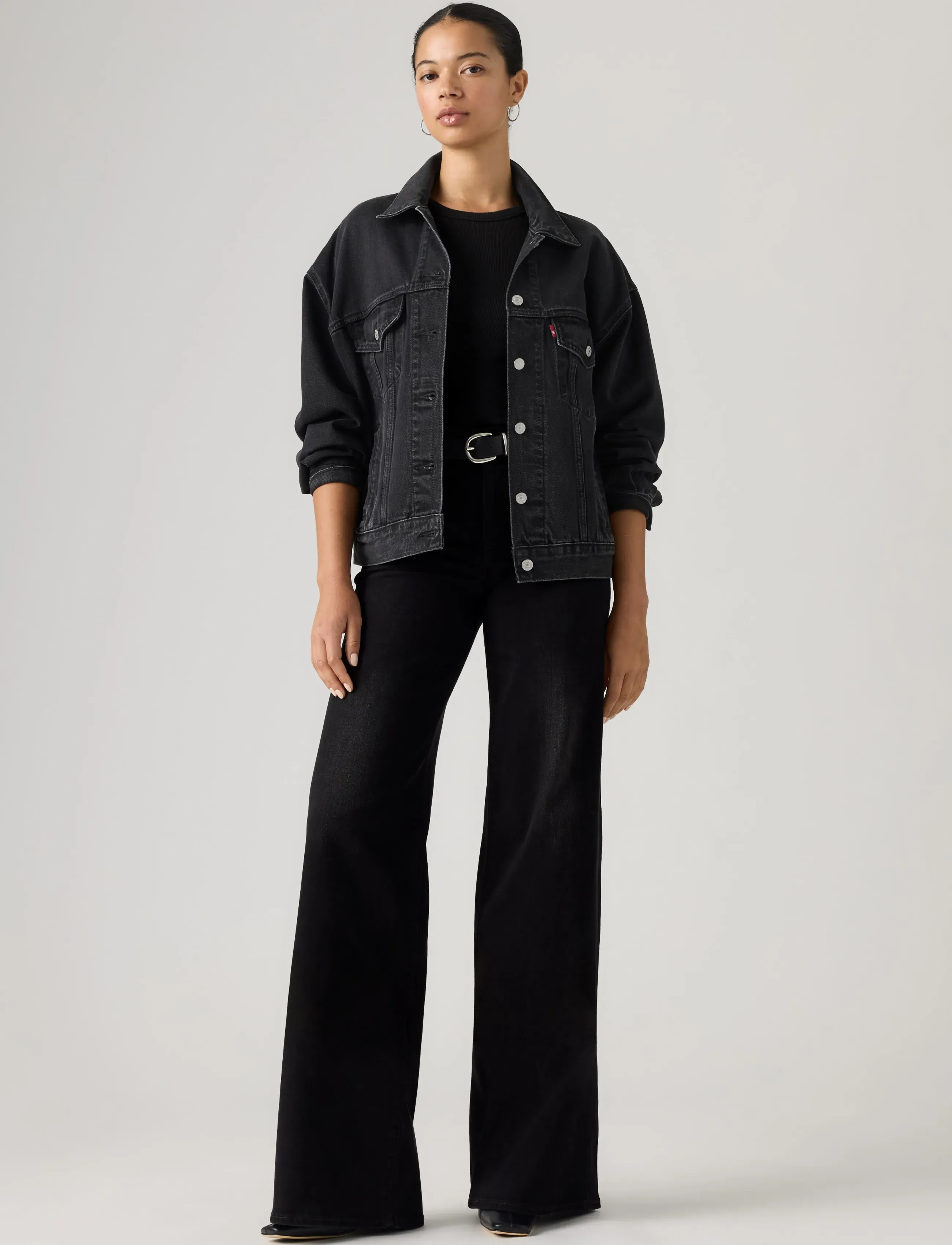 Levi's® 728 HR WIDE LEG WORN MIDNIGHT - Levi's® - BLACKS / black