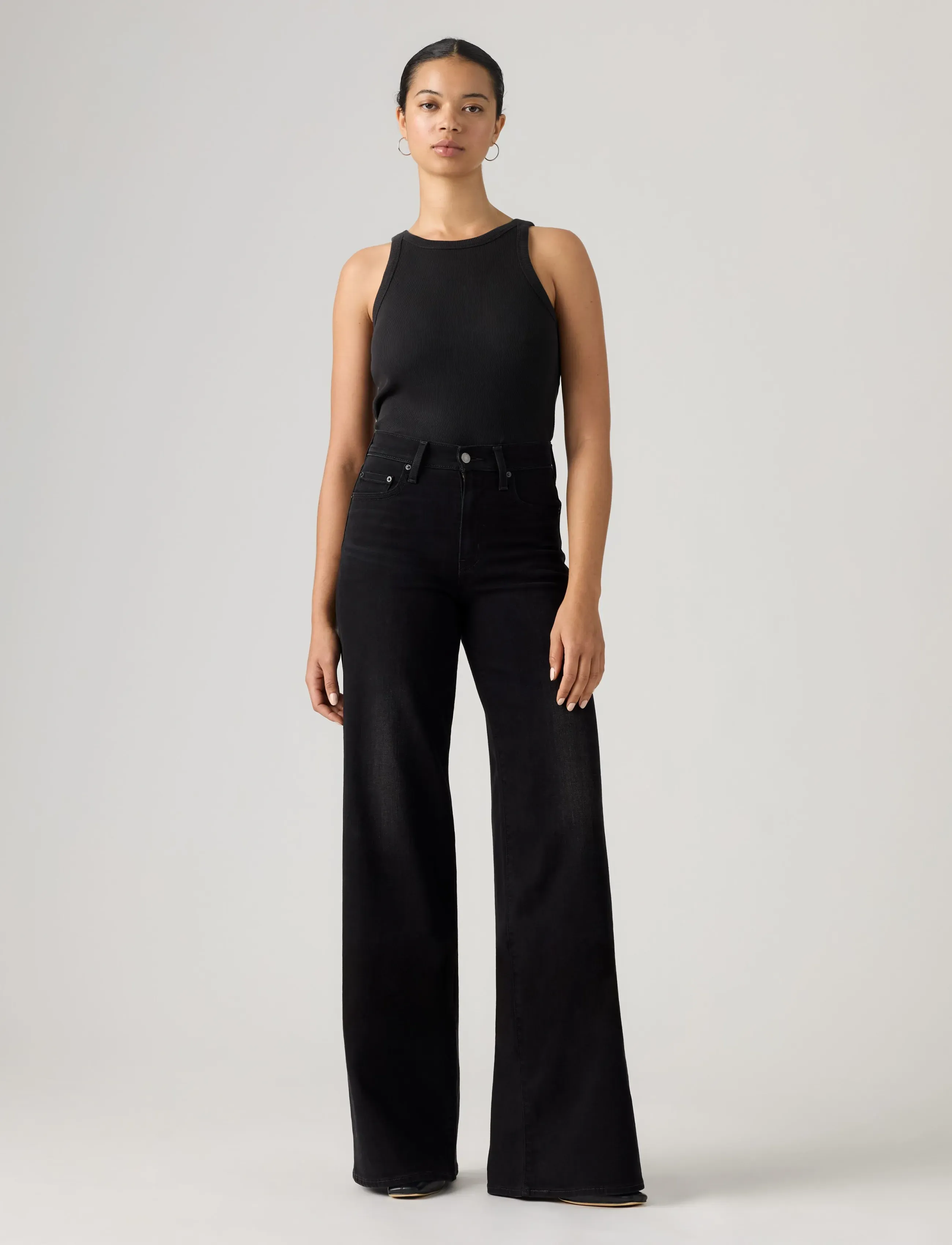 LEVIS ® 728 Hr Wide Leg Worn Midnight jeans dam – bild 2