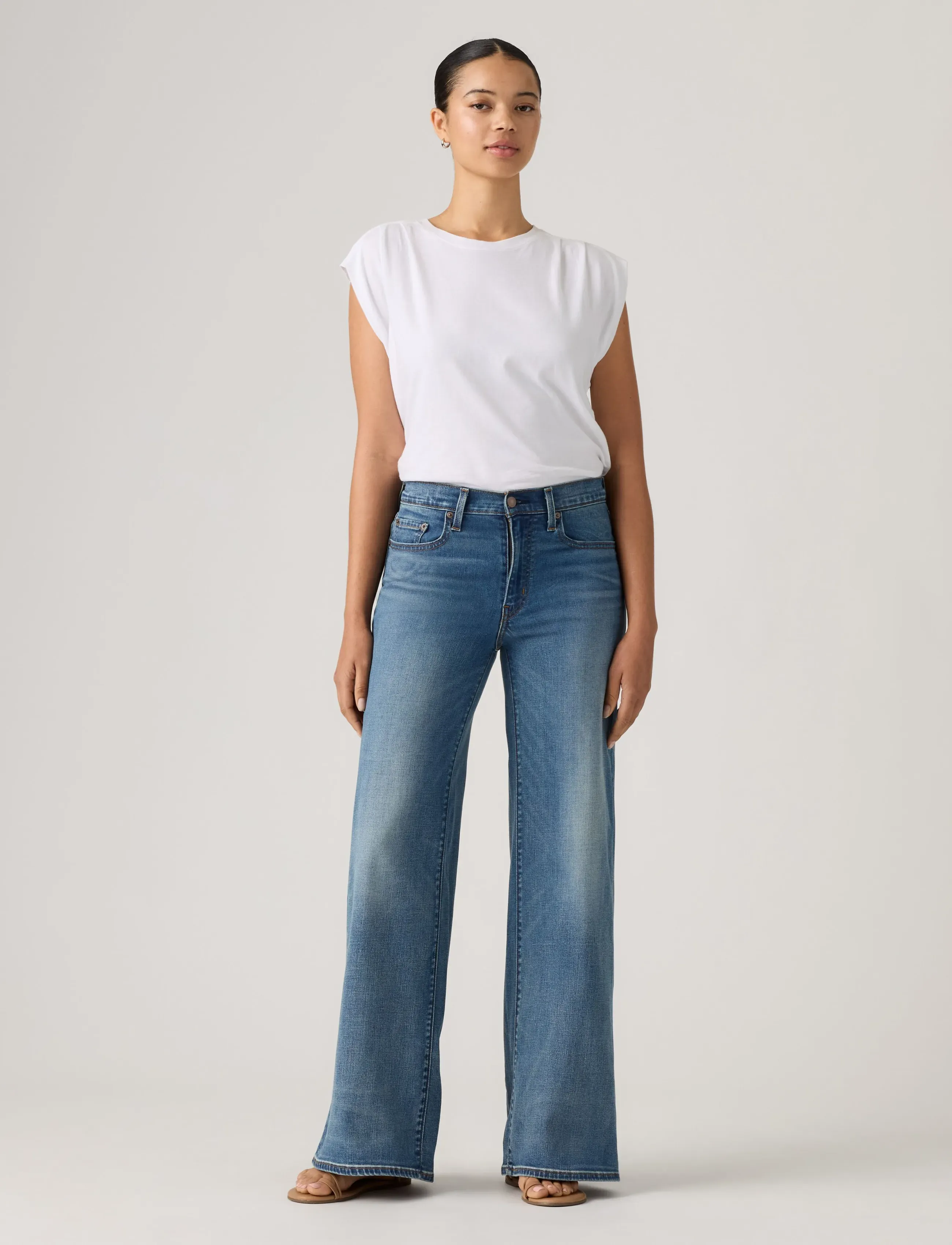 Levi's® - 728 HR WIDE LEG FINDER KEEPER - brede jeans - med indigo - worn in - 3