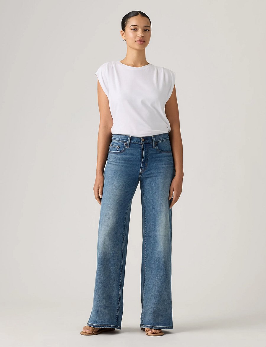 Levi's® - 728 HR WIDE LEG FINDER KEEPER - brede jeans - med indigo - worn in - 3
