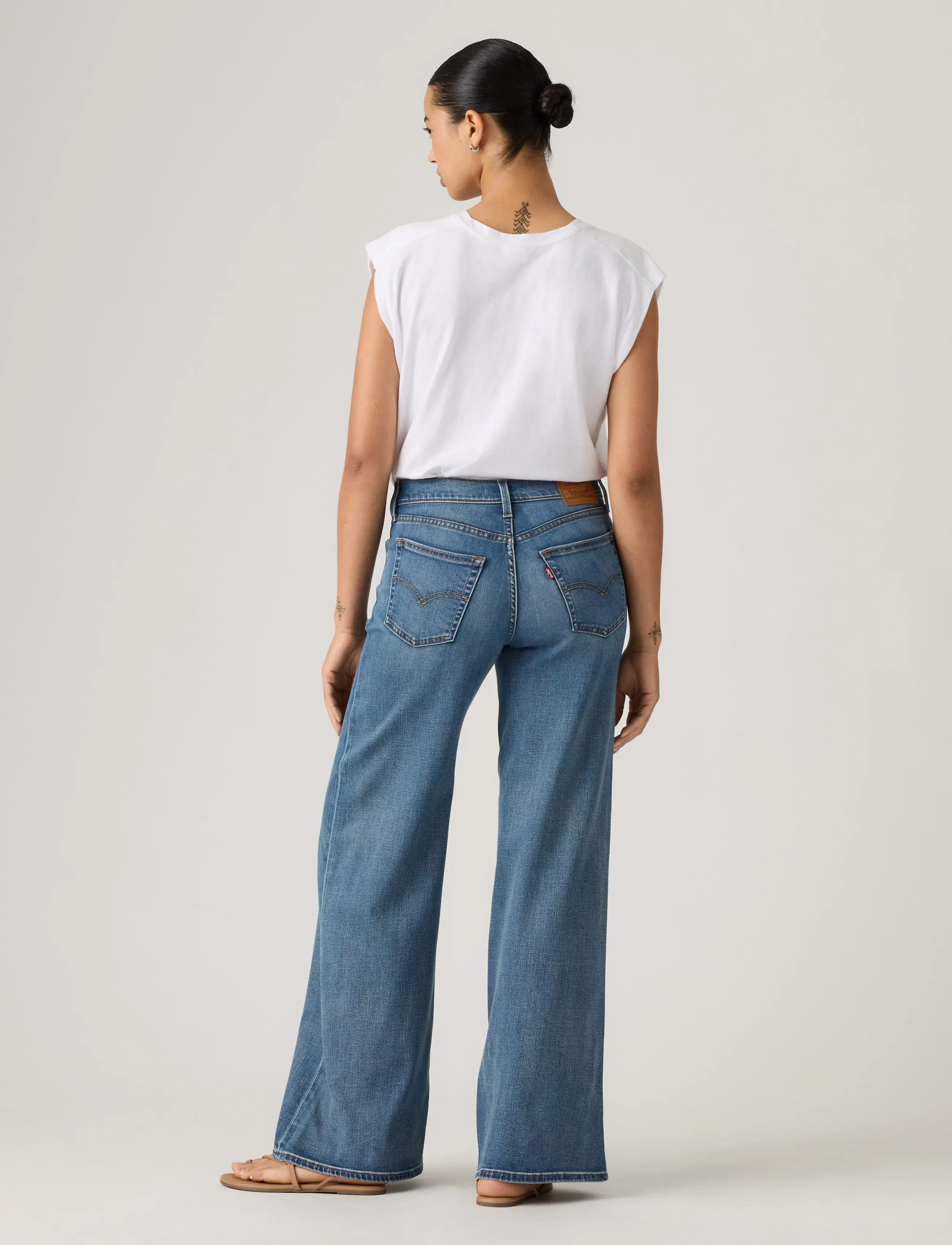 Levi's® - 728 HR WIDE LEG FINDER KEEPER - brede jeans - med indigo - worn in - 4