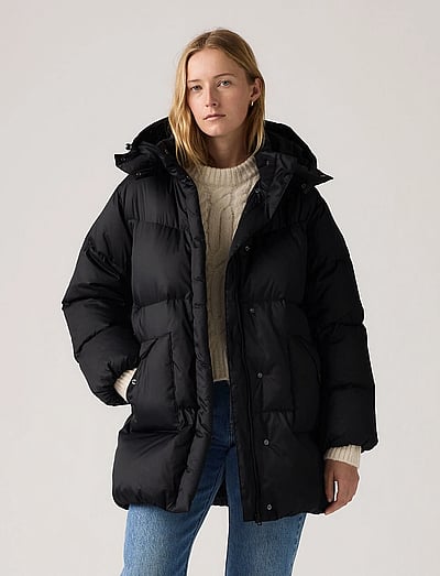 Levi's® WESTERN BUBBLE MIDI ANTHRACITE - Sulemantlid - BLACKS / black