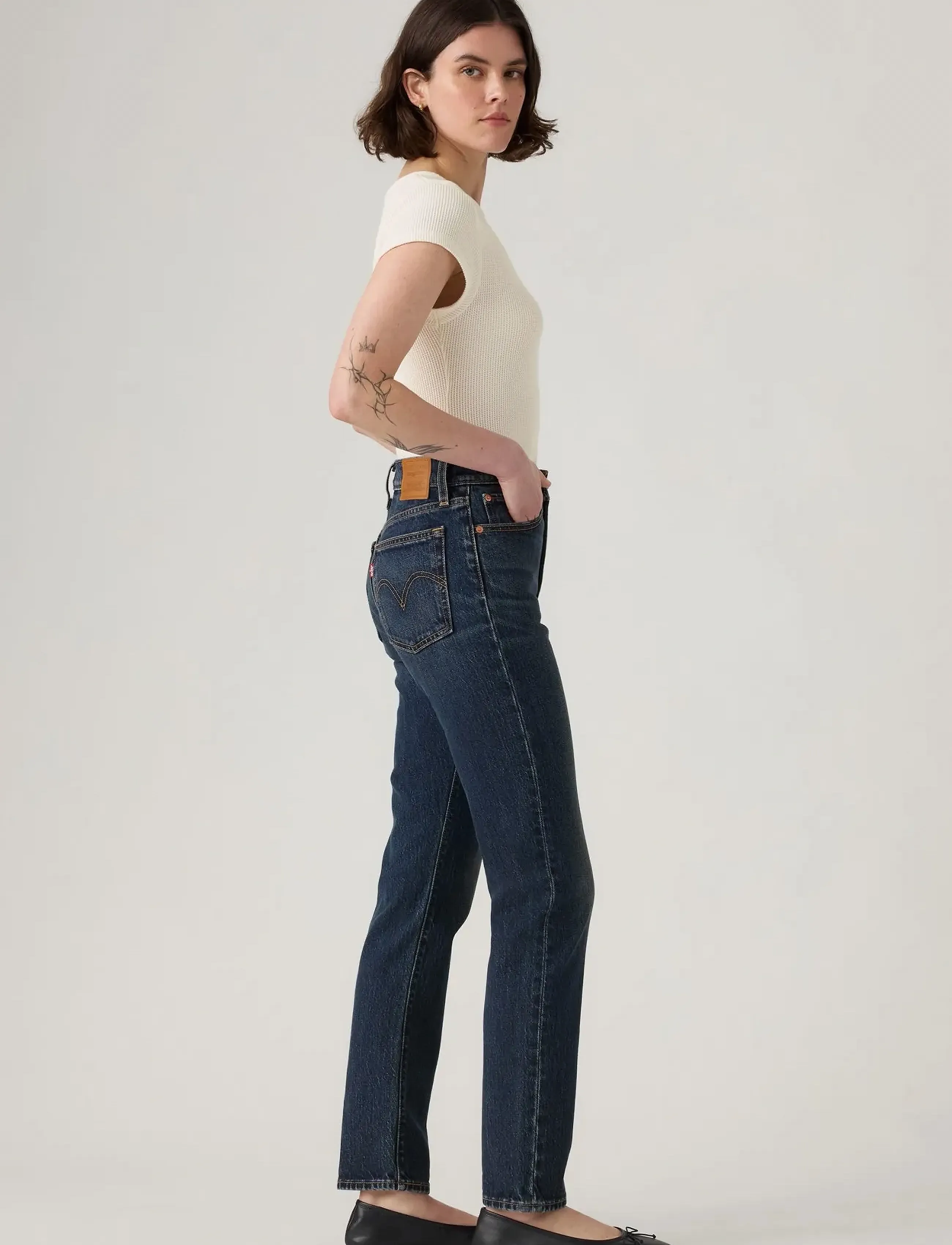 Levi's® - WEDGIE SLIM PARALLEL LIFE - slim jeans - dark indigo - worn in - 3