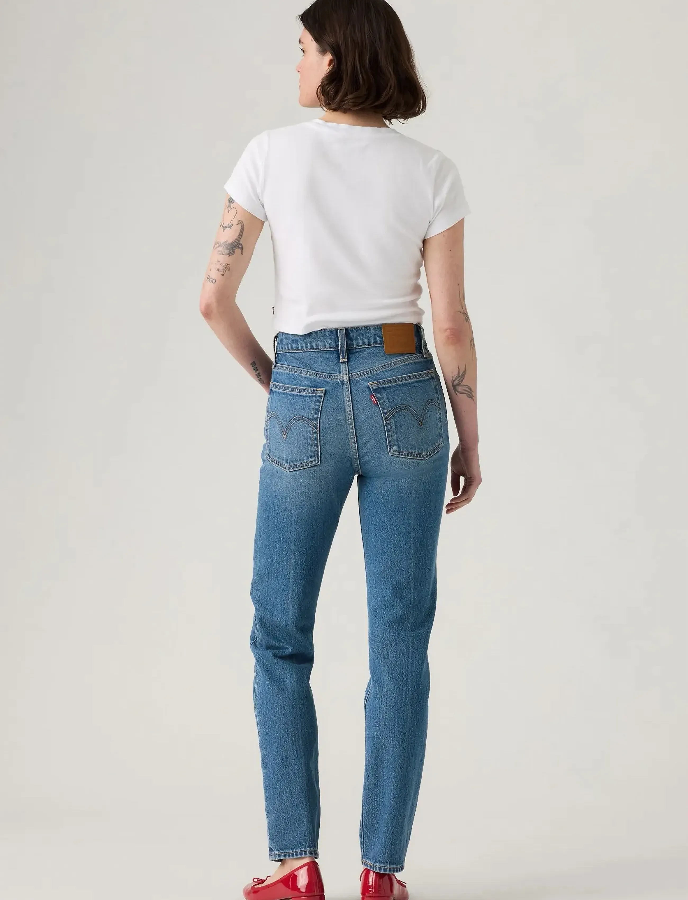 Levi's® - WEDGIE SLIM CITY SLIM - wąskie dżinsy - med indigo - worn in - 4