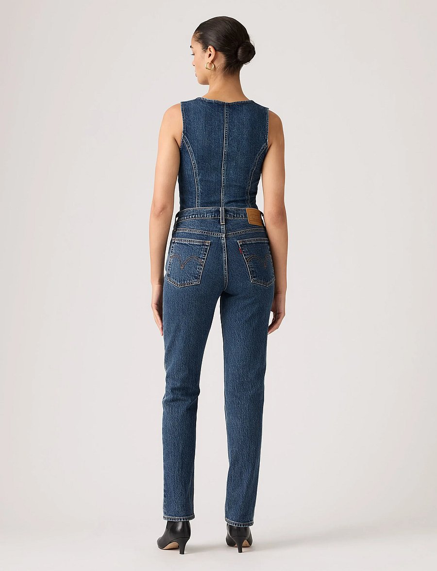 Levi's® - WEDGIE SLIM DESTINY STONE - slim-fit-jeans - dark indigo - flat finish - 4