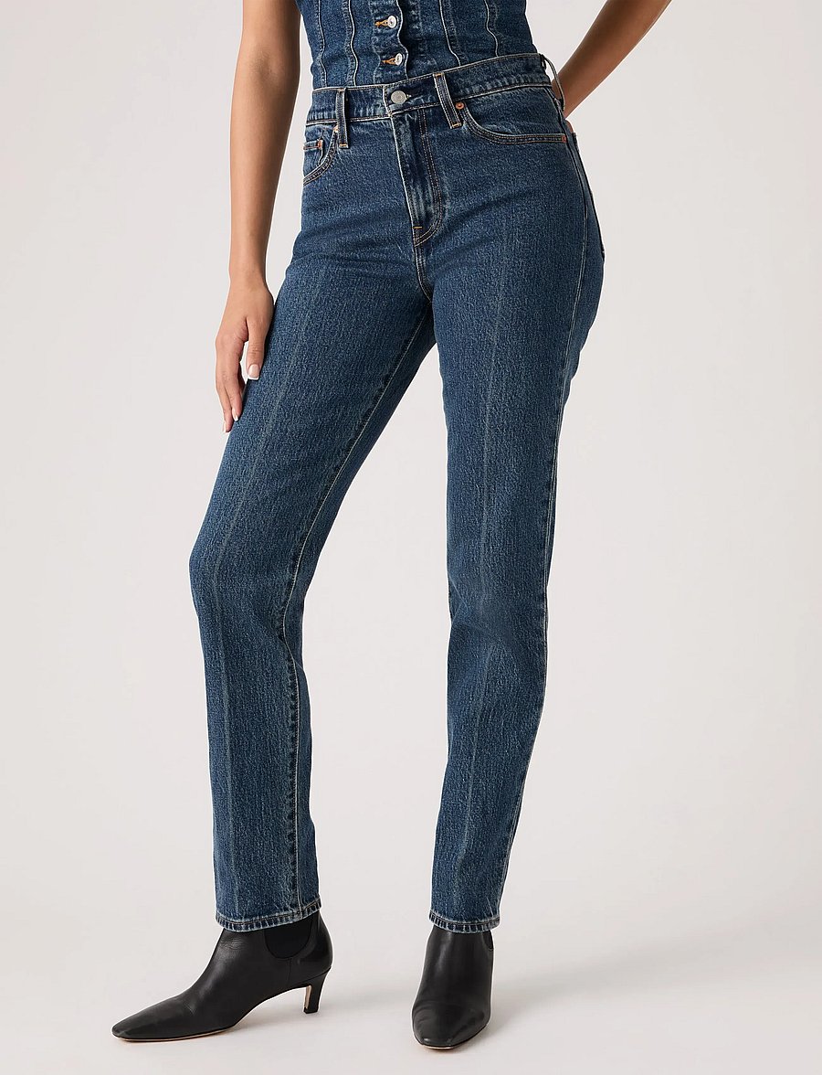 Levi's® - WEDGIE SLIM DESTINY STONE - slim fit jeans - dark indigo - flat finish - 5