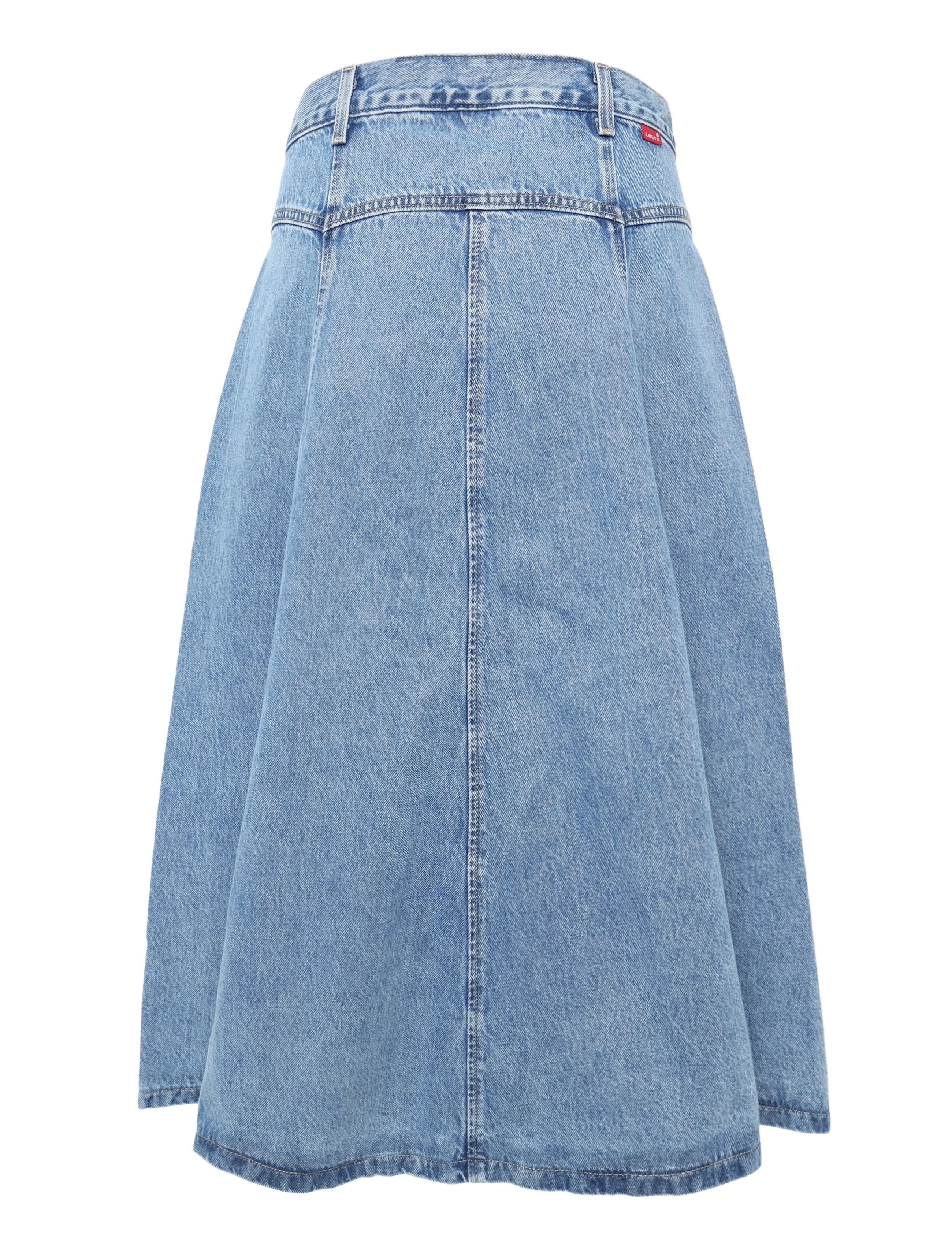 Levi's® - YOKED WESTERN SKIRT INNER ADVE - denimnederdele - med indigo - flat finish - 1