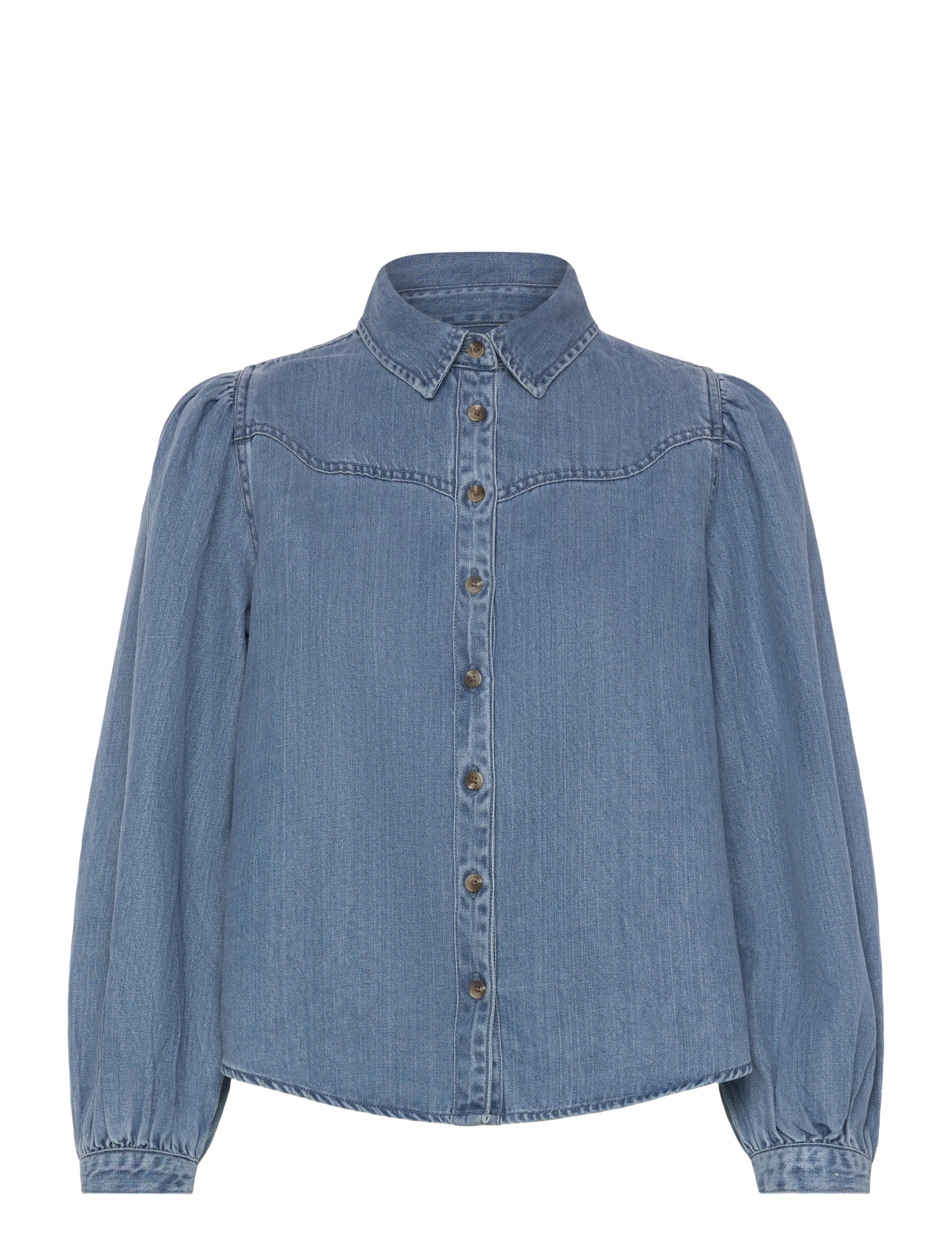 Levi's® JOURNEY WSTRN FSHN SHIRT BRIGH - Nyheder - MED INDIGO - FLAT FINISH / blue