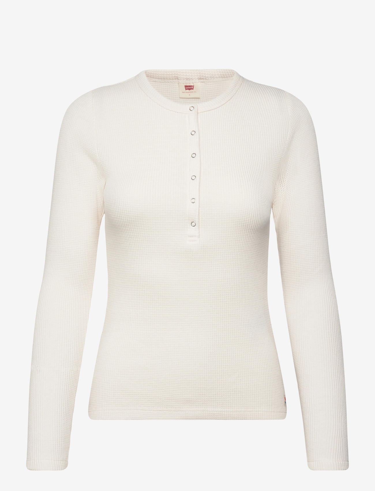 Levi's® - DRY GOODS HENLEY WAFFLE GARDEN - långärmade toppar - neutrals - 0