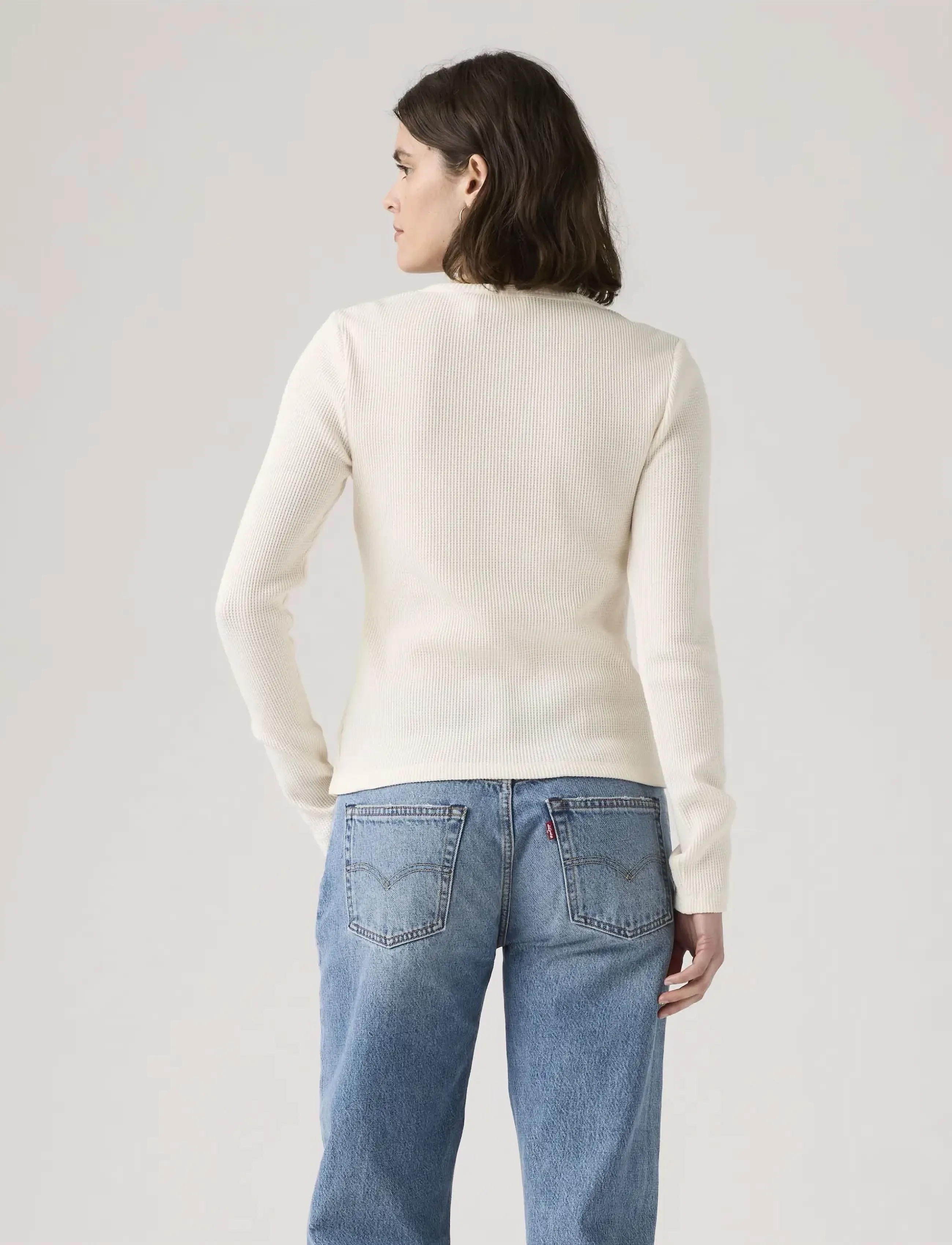Levi's® - DRY GOODS HENLEY WAFFLE GARDEN - neutrals - 3