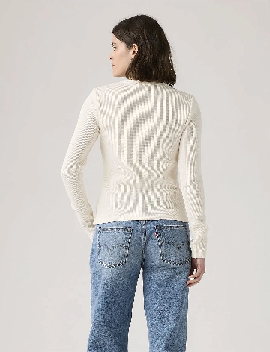Levi's® - DRY GOODS HENLEY WAFFLE GARDEN - t-shirts met lange mouwen - neutrals - 3