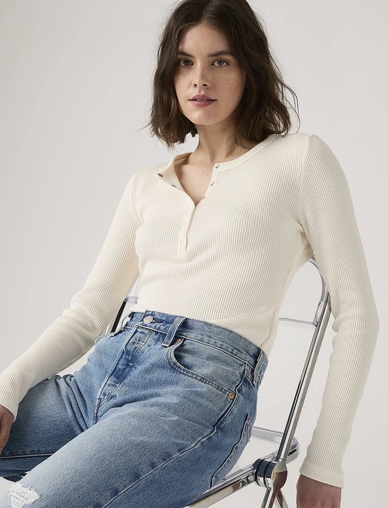 Levi's® - DRY GOODS HENLEY WAFFLE GARDEN - langærmede toppe - neutrals - 4