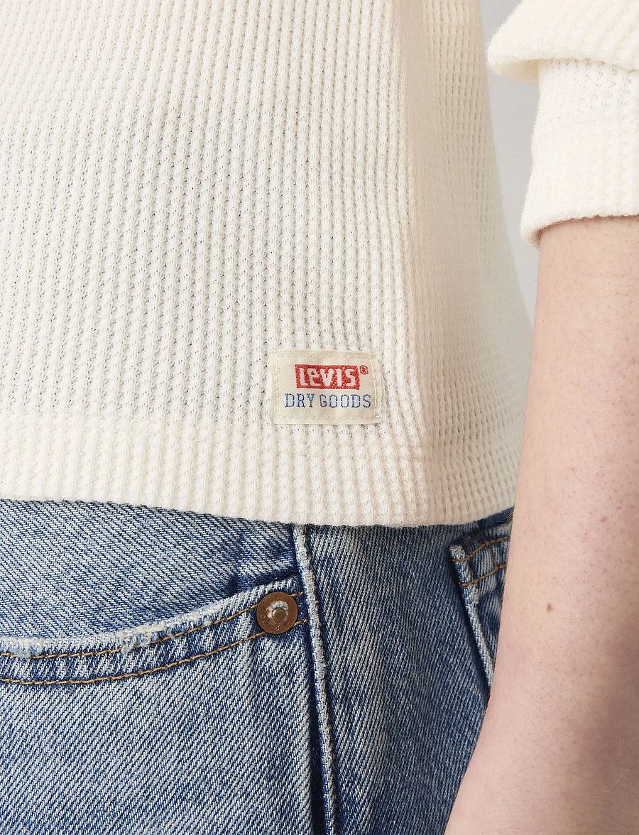 Levi's® - DRY GOODS HENLEY WAFFLE GARDEN - t-shirts met lange mouwen - neutrals - 5
