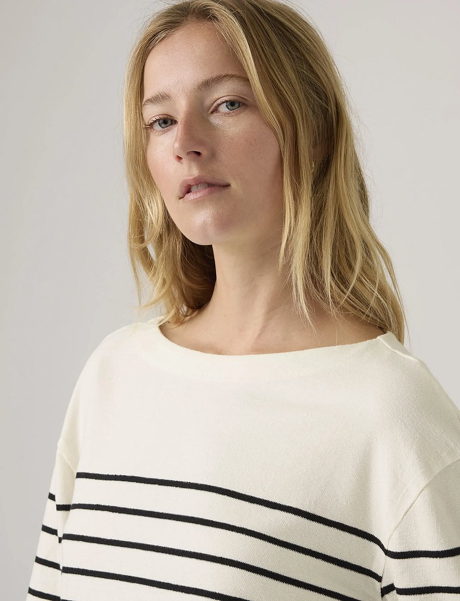 Levi's® - MARIN STRIPE TOP MAGNOLIA STRI - sviitrid - neutrals - 4