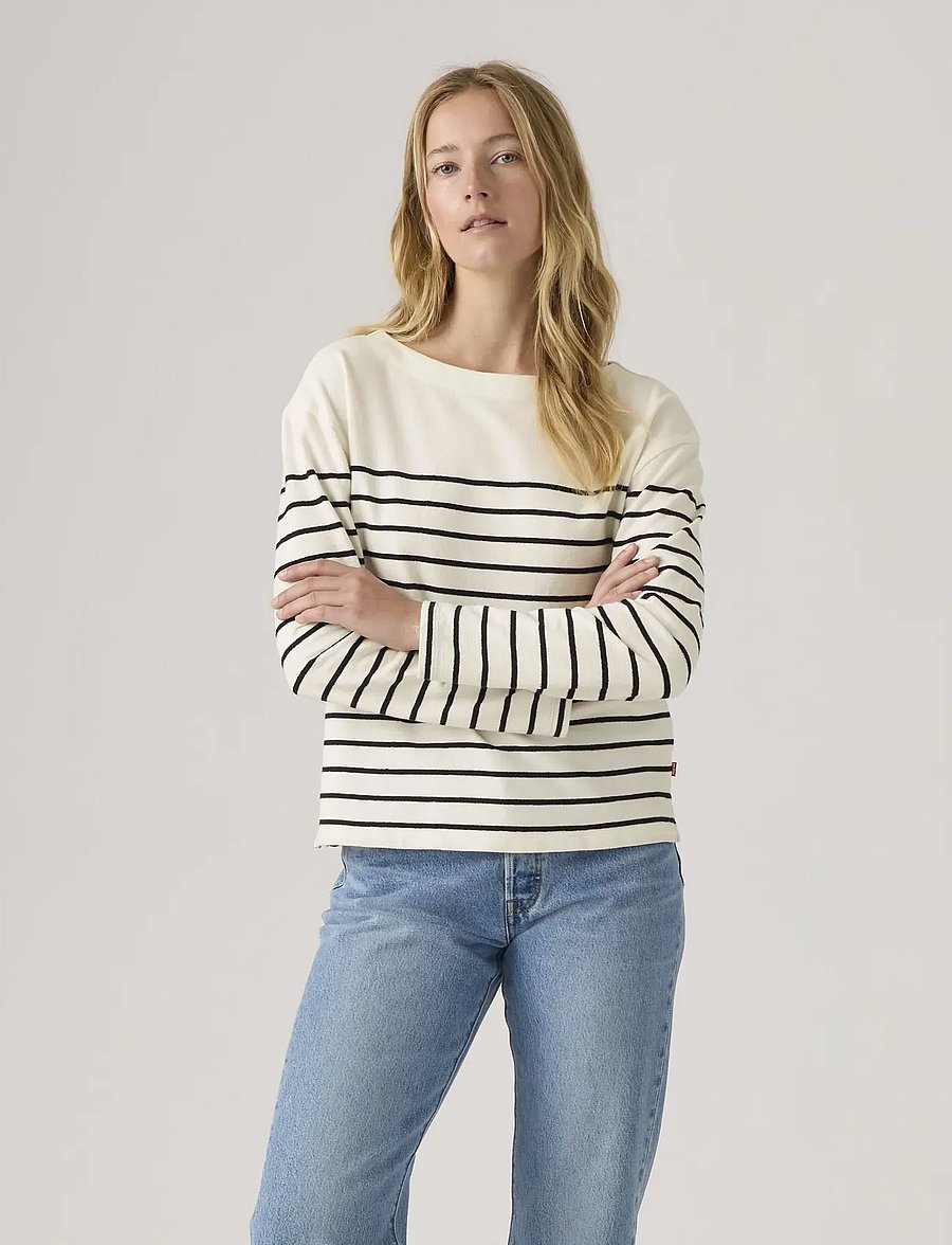 Levi's® - MARIN STRIPE TOP MAGNOLIA STRI - sviitrid - neutrals - 5