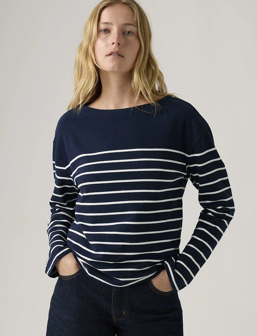 Levi's® - MARIN STRIPE TOP MAGNOLIA STRI - striktrøjer - blues - 0
