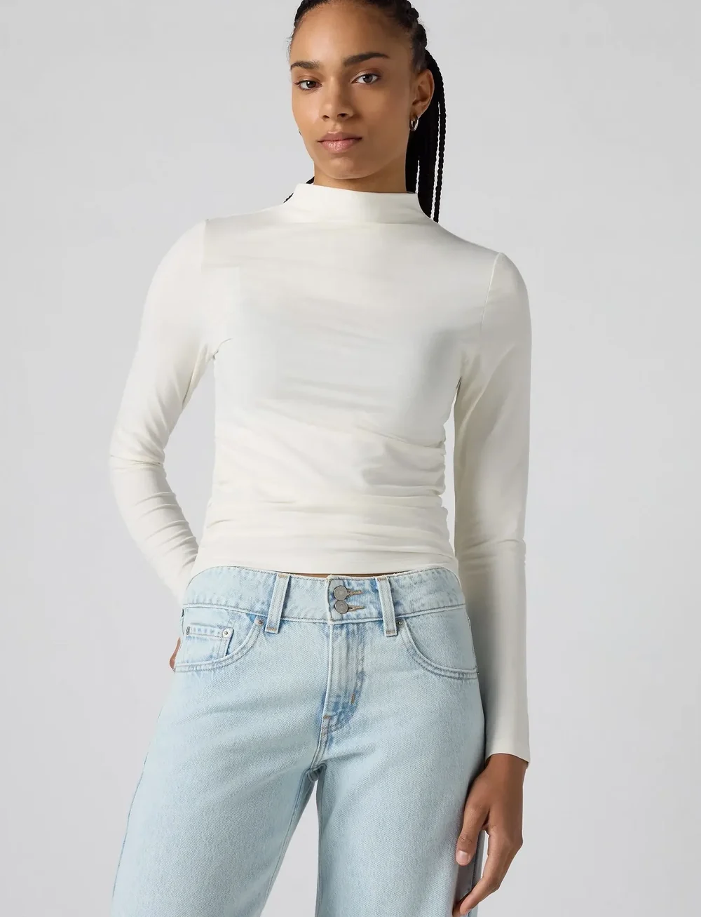 Levi's® - NINA TOP EGRET - rullekraver - whites - 0