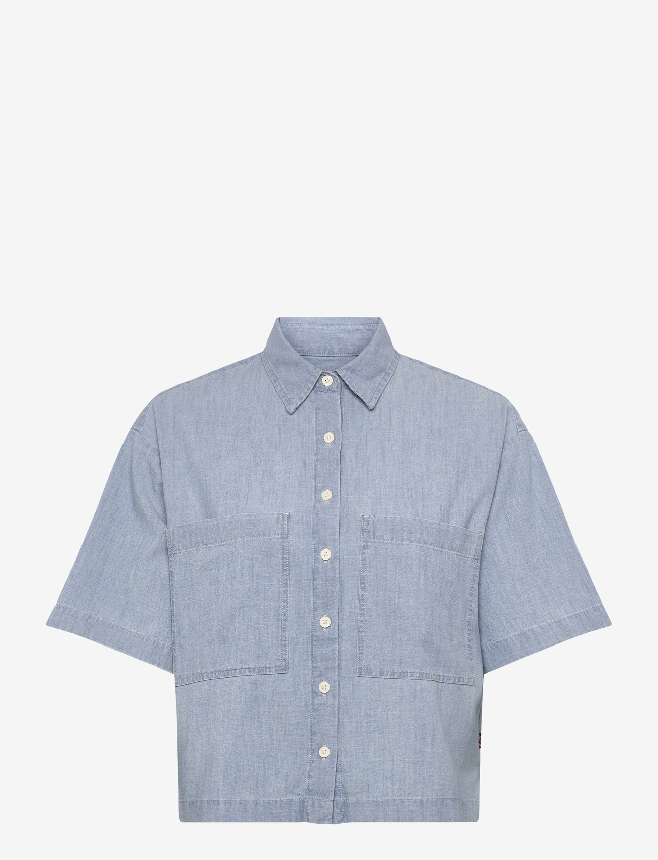 Levi's® - HARLIE SS CROPPED SHIRT BRASS - chemises en jeans - med indigo - flat finish - 0