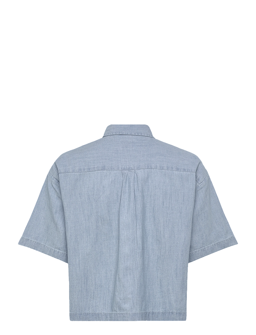 Levi's® - HARLIE SS CROPPED SHIRT BRASS - teksasärgid - med indigo - flat finish2 - 1