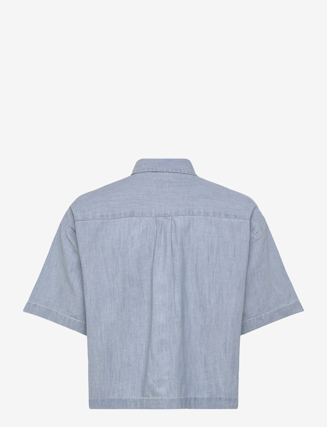 Levi's® - HARLIE SS CROPPED SHIRT BRASS - chemises en jeans - med indigo - flat finish - 1