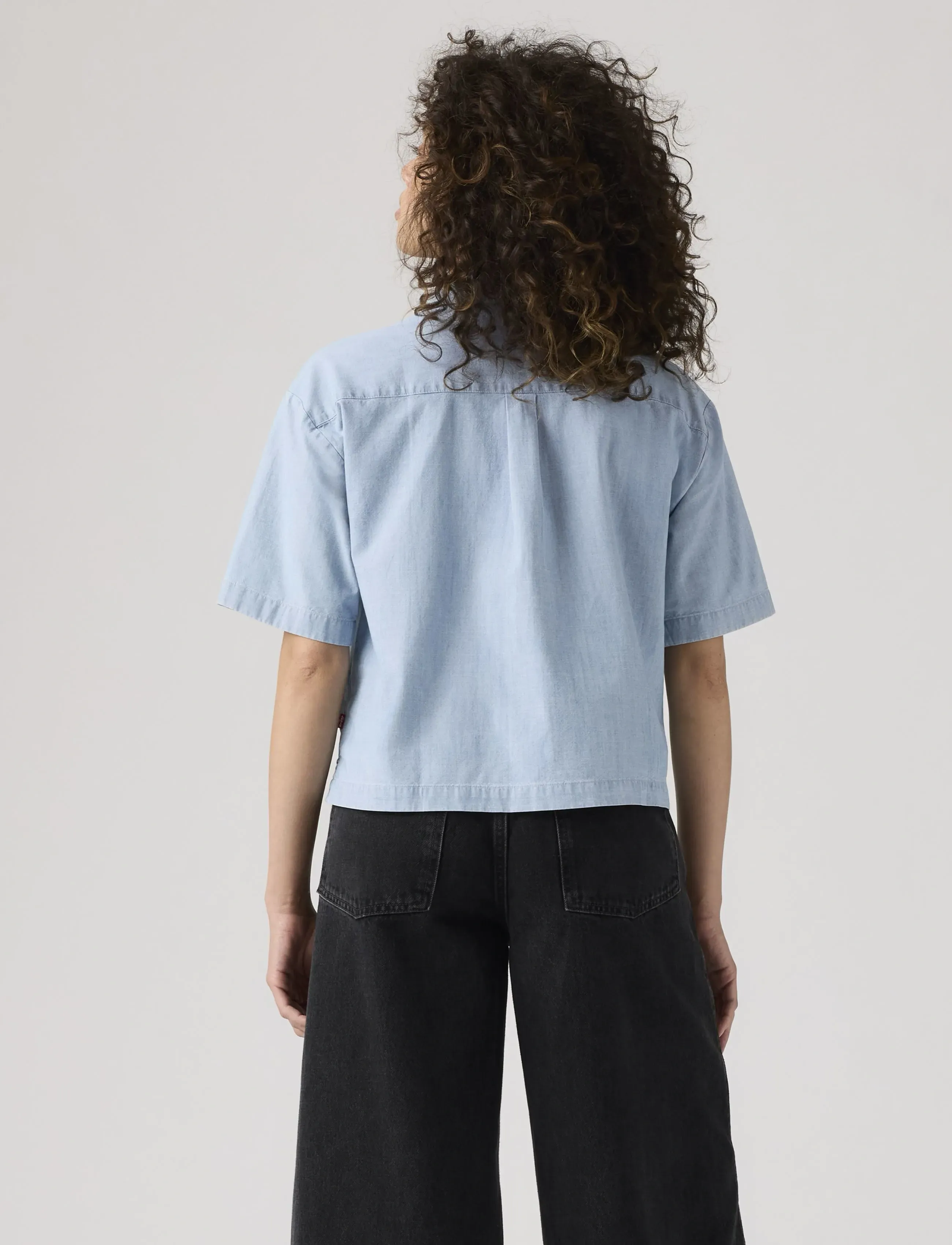 Levi's® - HARLIE SS CROPPED SHIRT BRASS - jeanshemden - med indigo - flat finish - 2