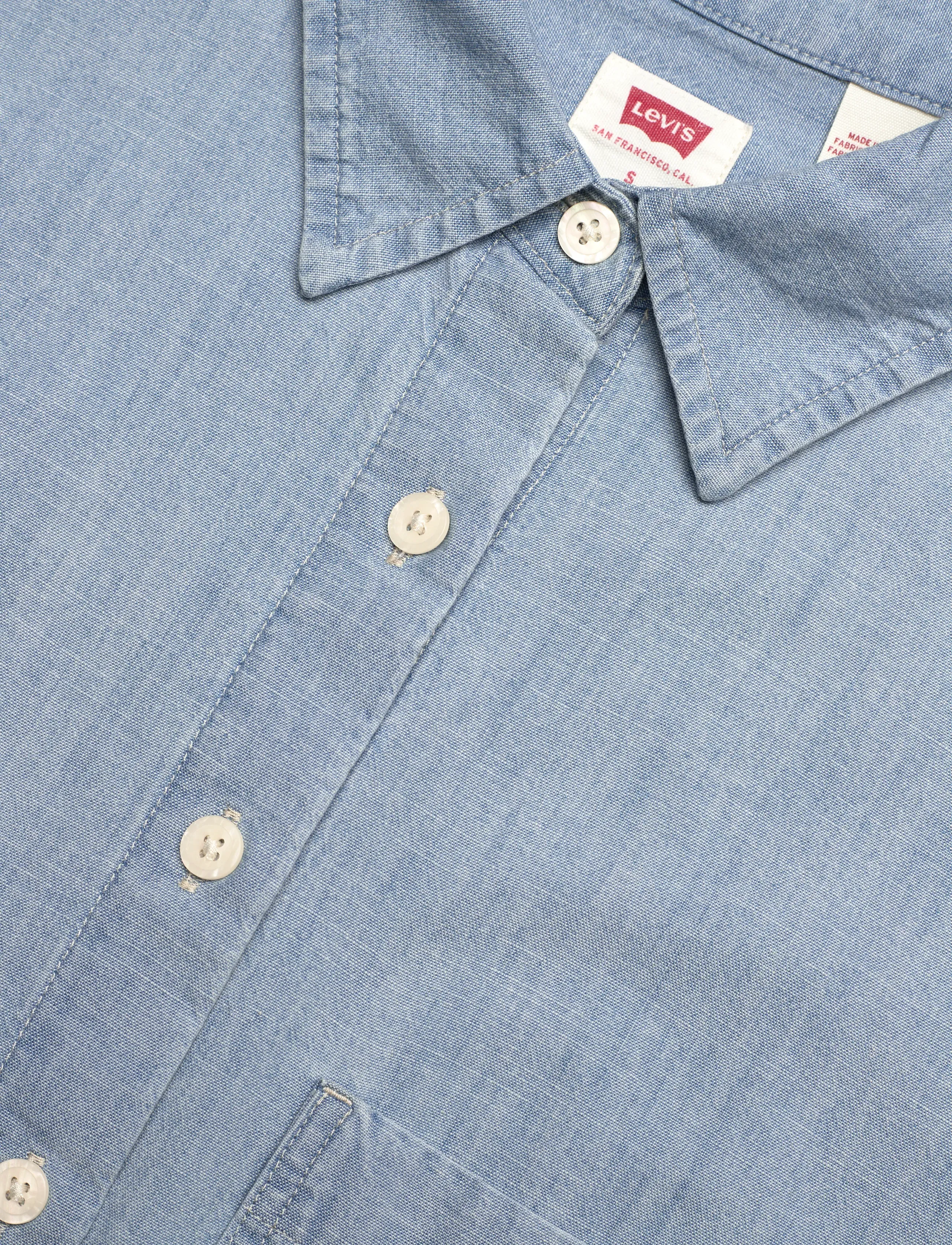 Levi's® - HARLIE SS CROPPED SHIRT BRASS - jeanshemden - med indigo - flat finish - 4