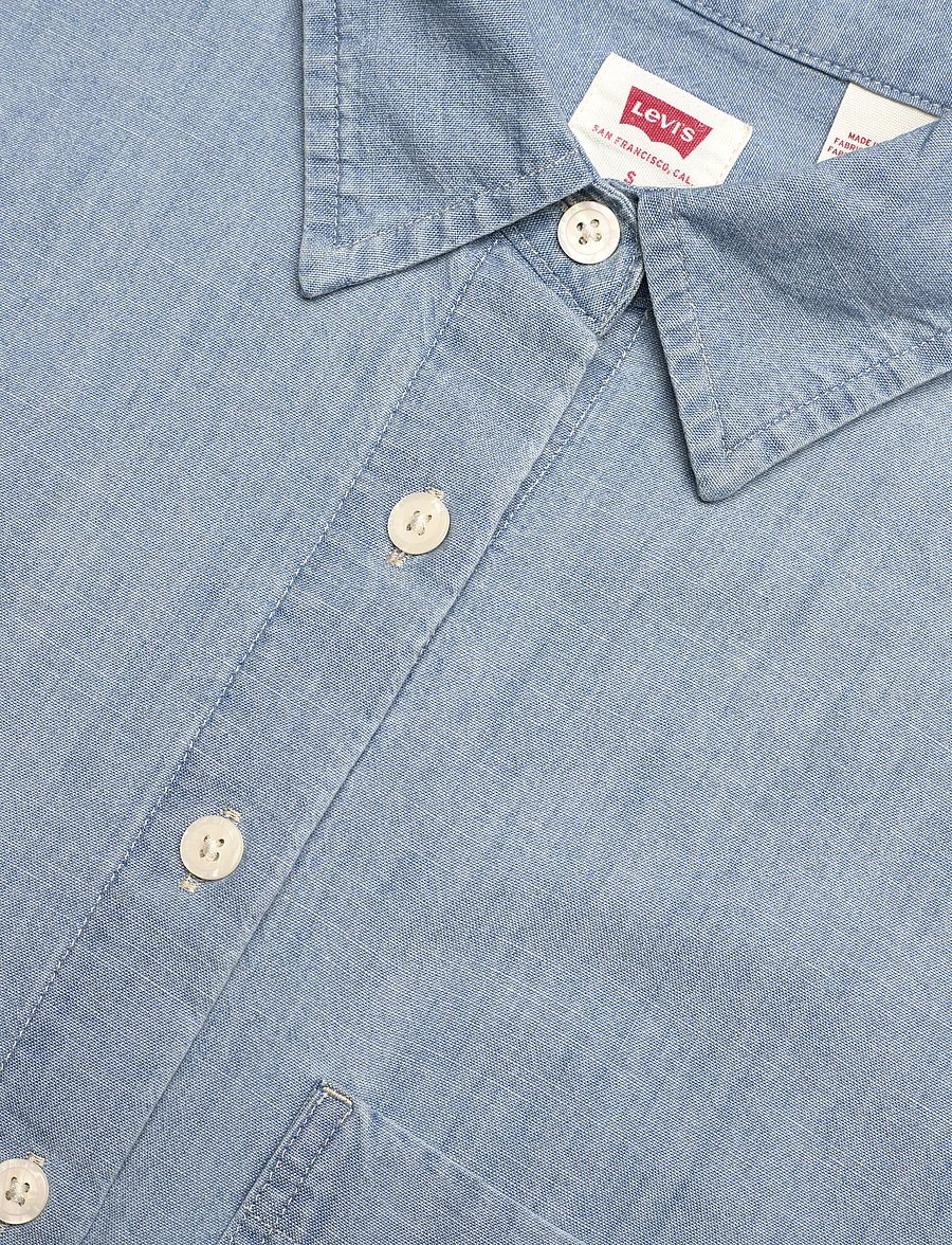 Levi's® - HARLIE SS CROPPED SHIRT BRASS - jeanshemden - med indigo - flat finish - 4