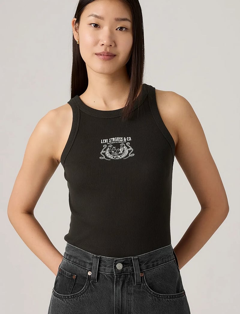 Levi's® - GR ESSENTIAL RACER TANK WESTER - Ärmellose tops - blacks - 0