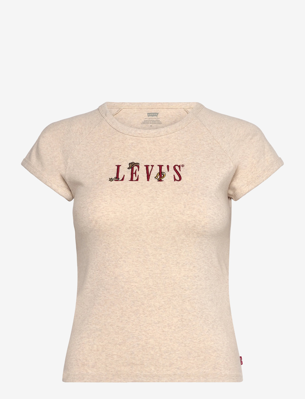 Levi's® - GR RILEY RAGLAN TEE SERIF WEST - t-shirts - neutrals - 1