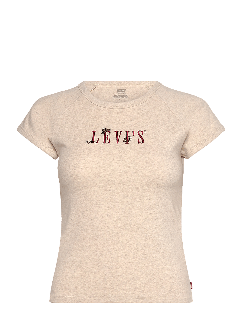 Levi's® - GR RILEY RAGLAN TEE SERIF WEST - t-shirts - neutrals - 1