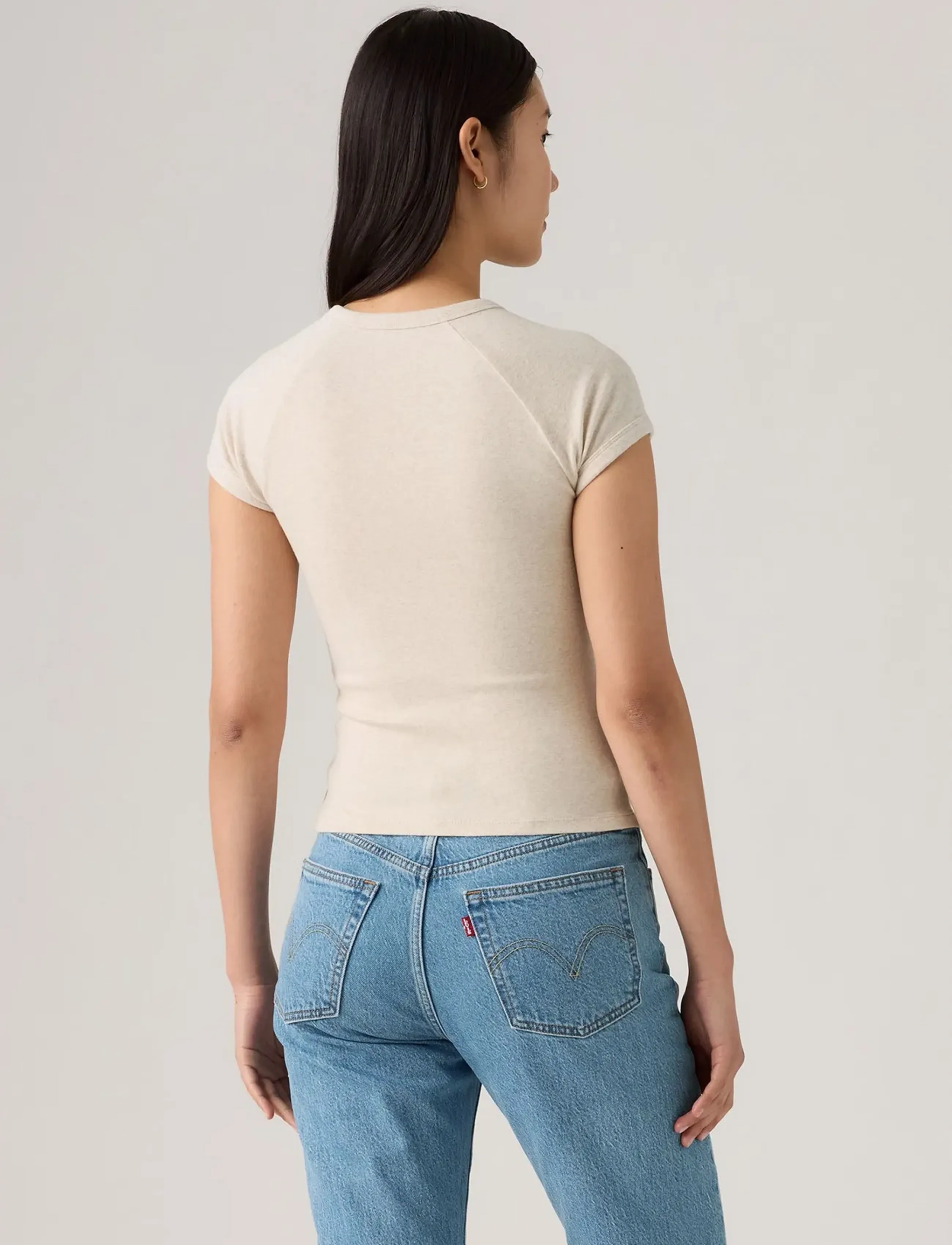 Levi's® - GR RILEY RAGLAN TEE SERIF WEST - neutrals - 3