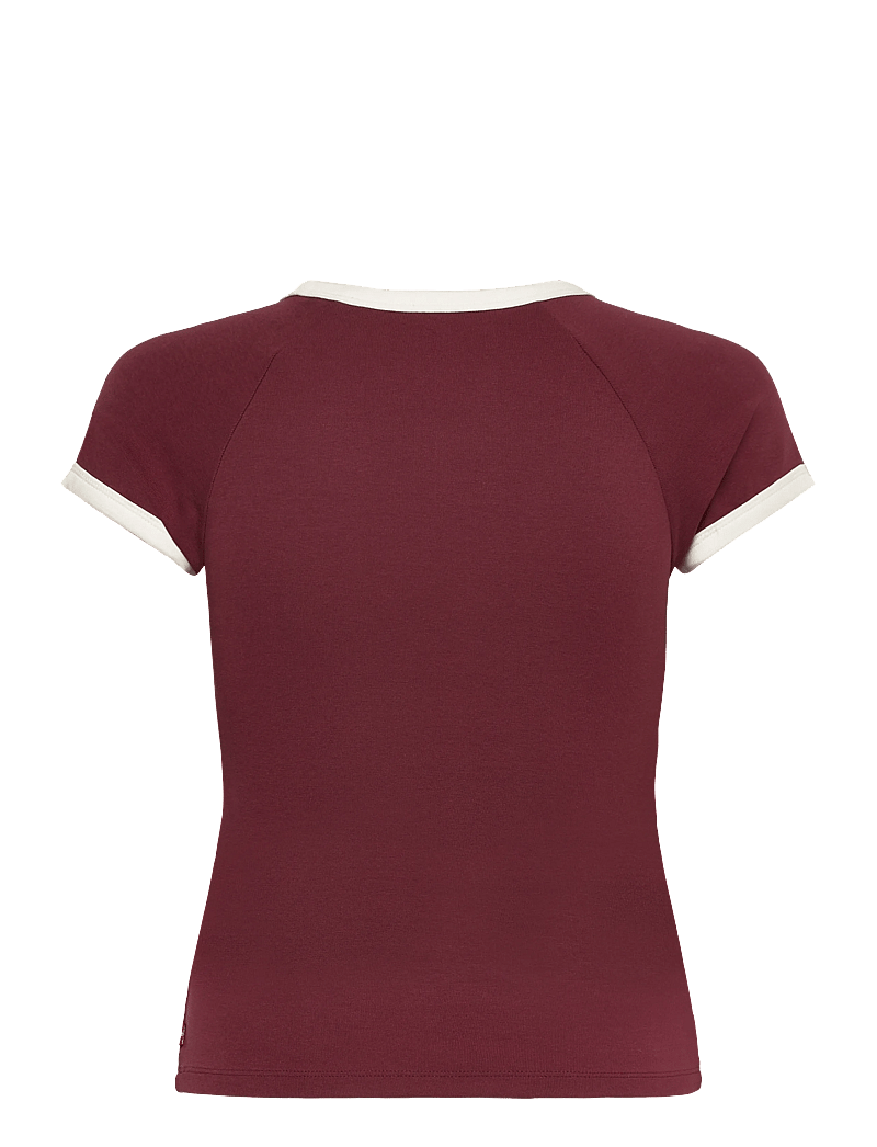 Levi's® - GR RILEY RAGLAN TEE GLITZ SADD - t-shirts - reds - 2