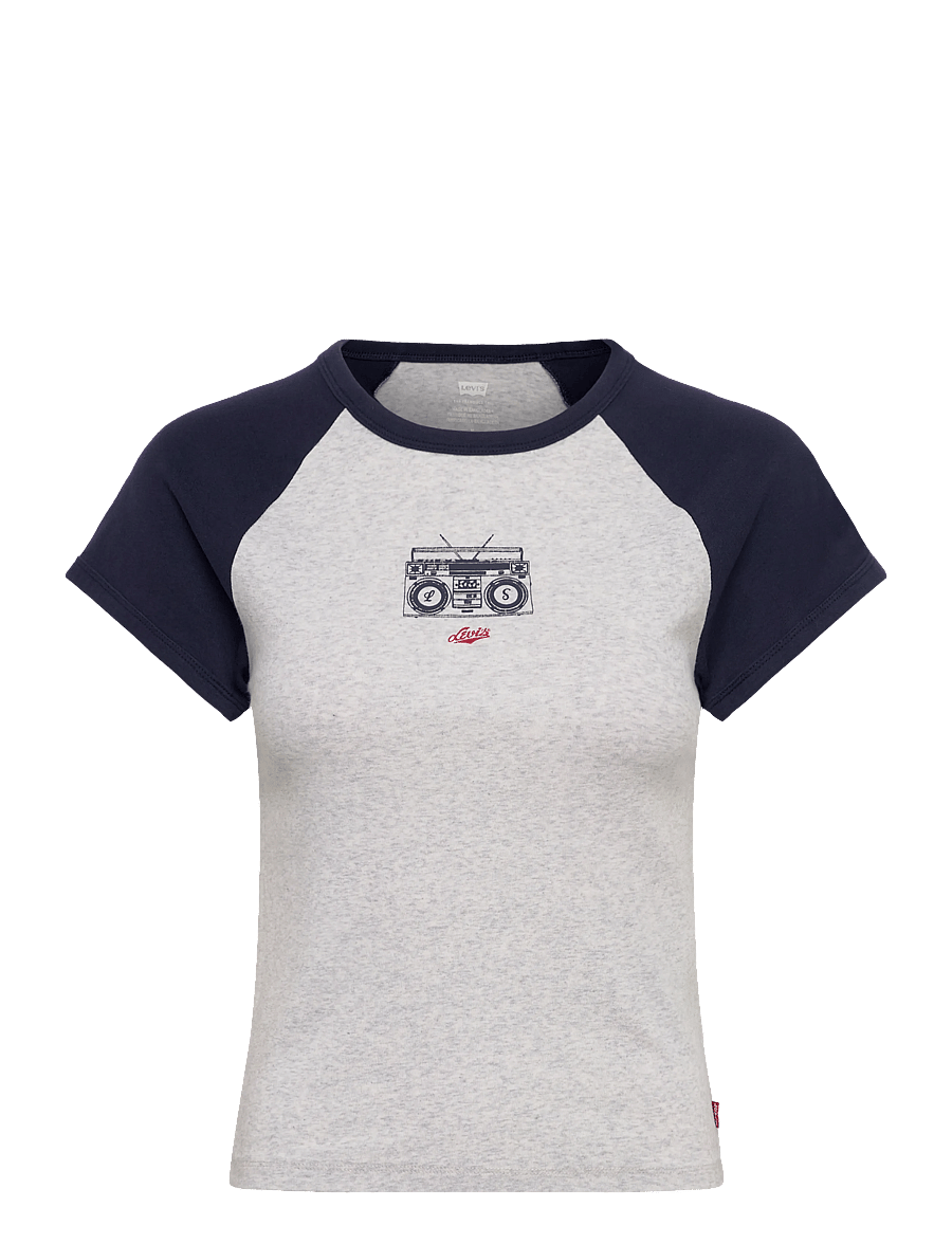 Levi's® - GR RILEY RAGLAN TEE SOUND ON O - t-shirts - greys - 1