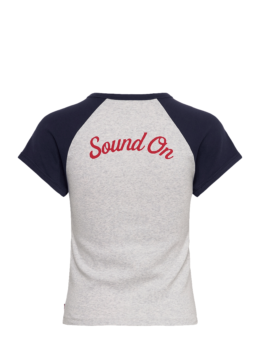 Levi's® - GR RILEY RAGLAN TEE SOUND ON O - t-shirts - greys - 2
