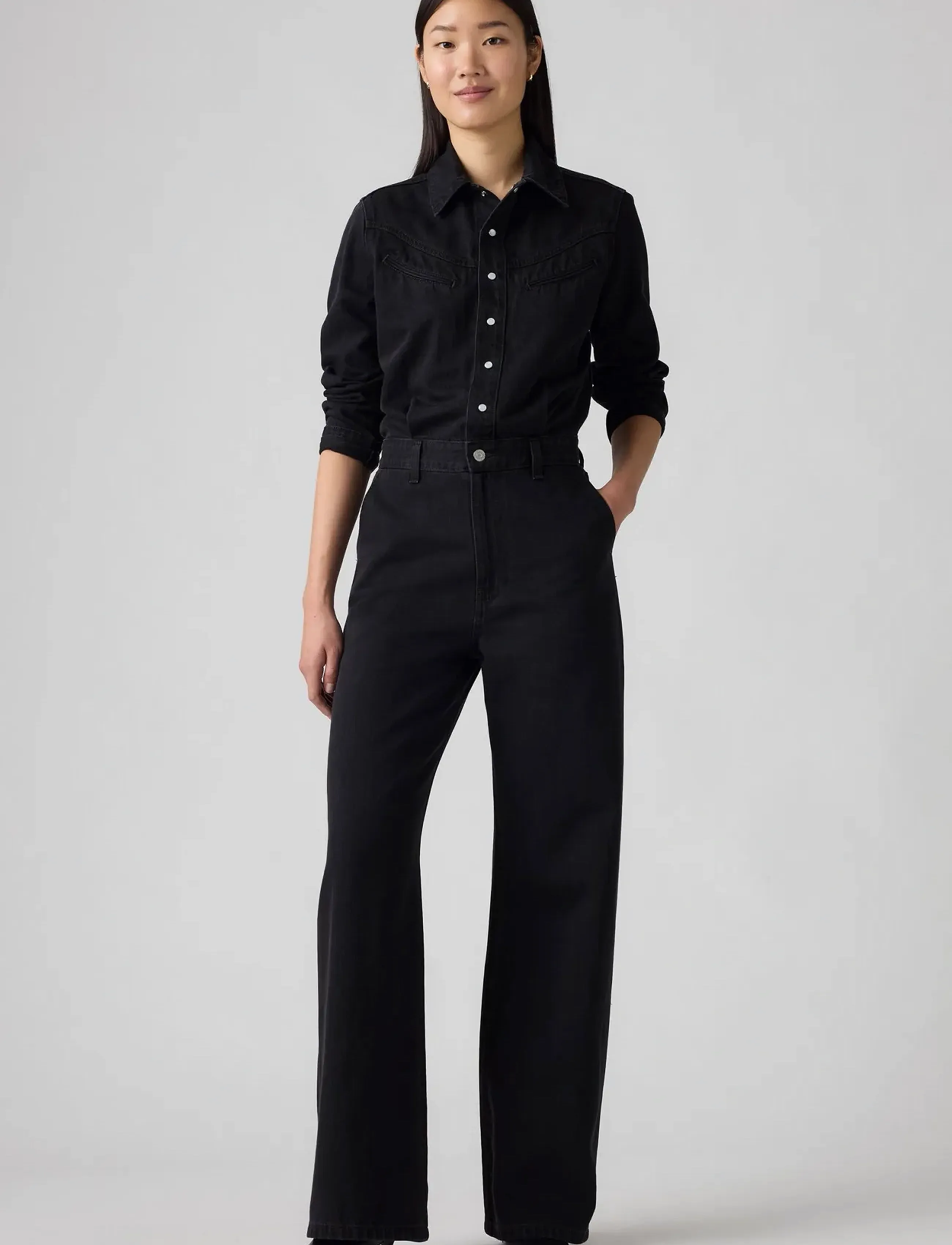 Levi's® - RINOA WIDE LEG JUMPSUIT CAPTUR - blacks - 0