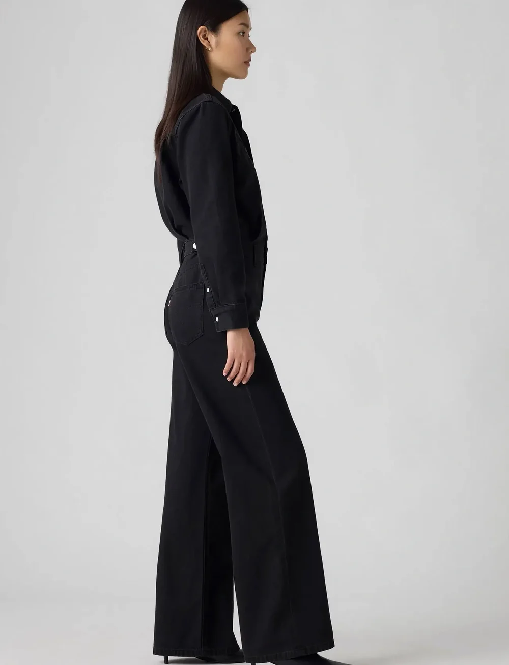 Levi's® - RINOA WIDE LEG JUMPSUIT CAPTUR - buksedragter - blacks - 3