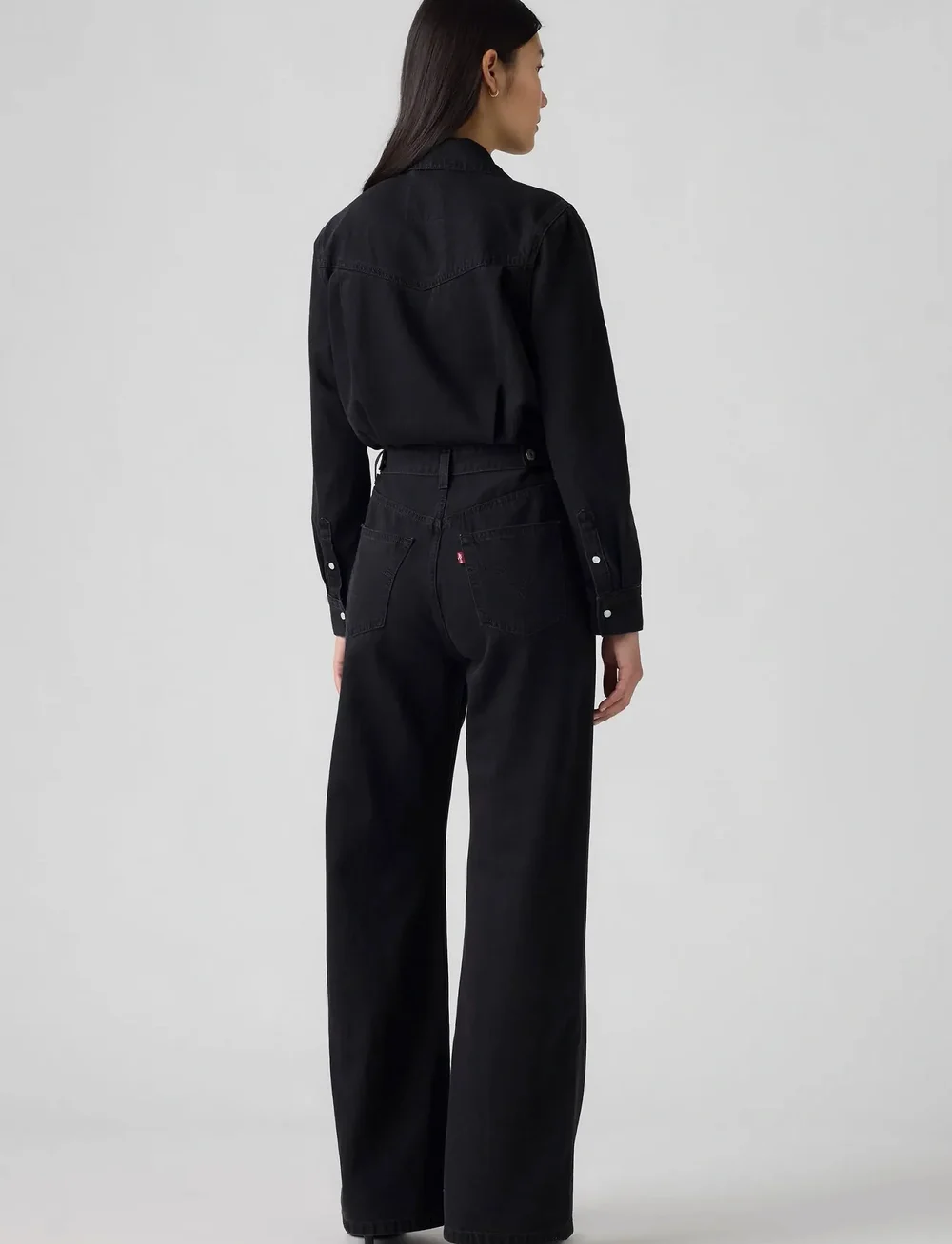 Levi's® - RINOA WIDE LEG JUMPSUIT CAPTUR - buksedragter - blacks - 4