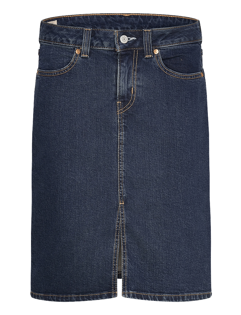 Levi's® - LOW MIDI SKIRT LONGER DAYS NO - denimnederdele - med indigo - worn in - 1