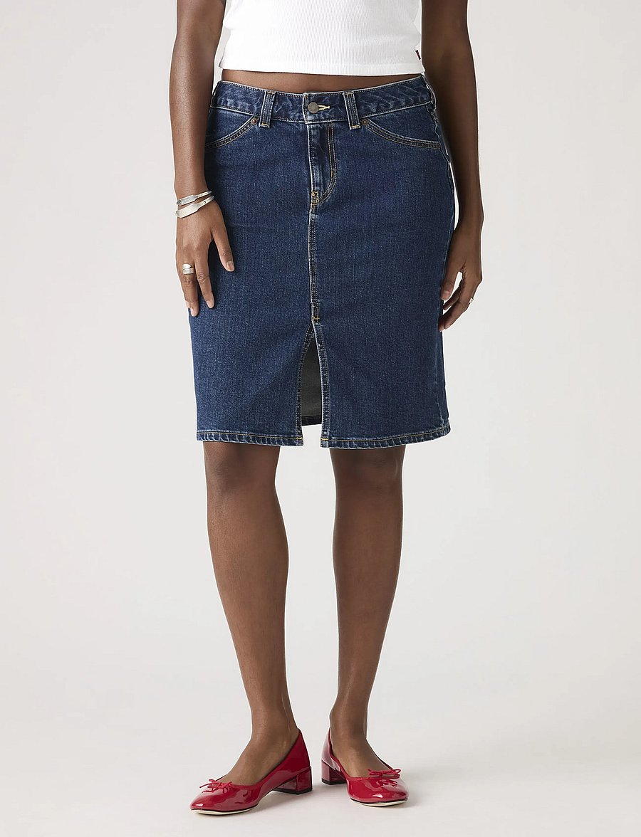 Levi's® - LOW MIDI SKIRT LONGER DAYS NO - teksaseelikud - med indigo - worn in2 - 5