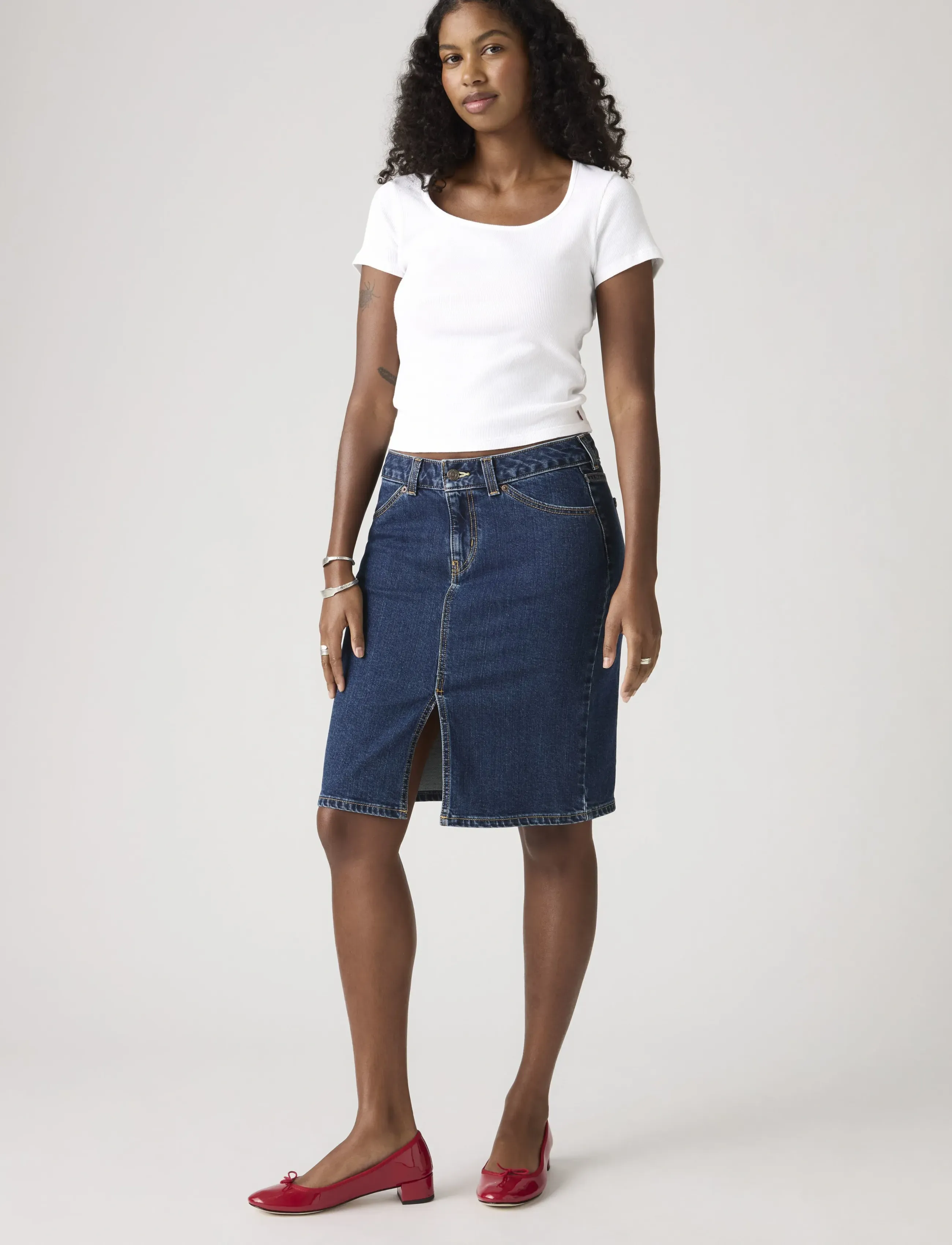 LEVIS ® Low Midi Skirt Longer Days No jeanskjolar dam – bild 5