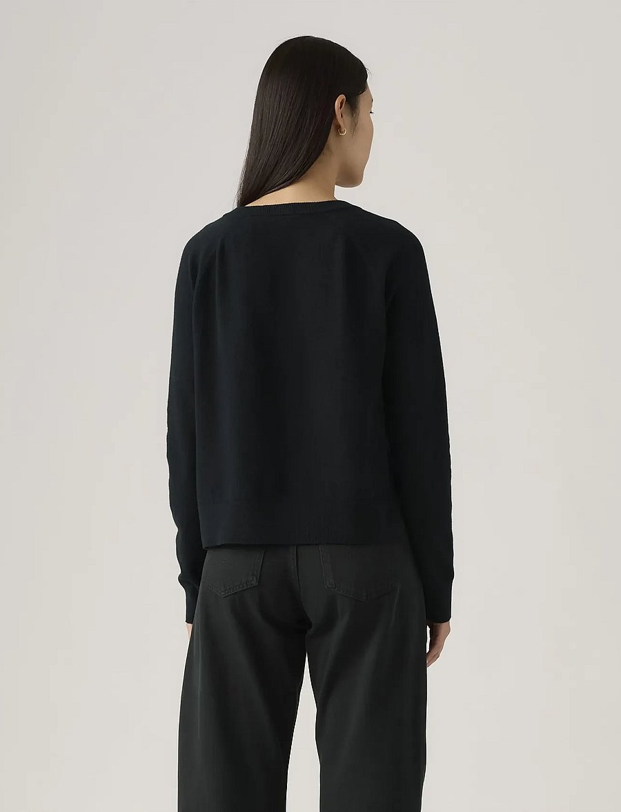 Levi's® - SUPER SOFT VNECK PULLOVER ANTH - kampsunid - blacks - 3