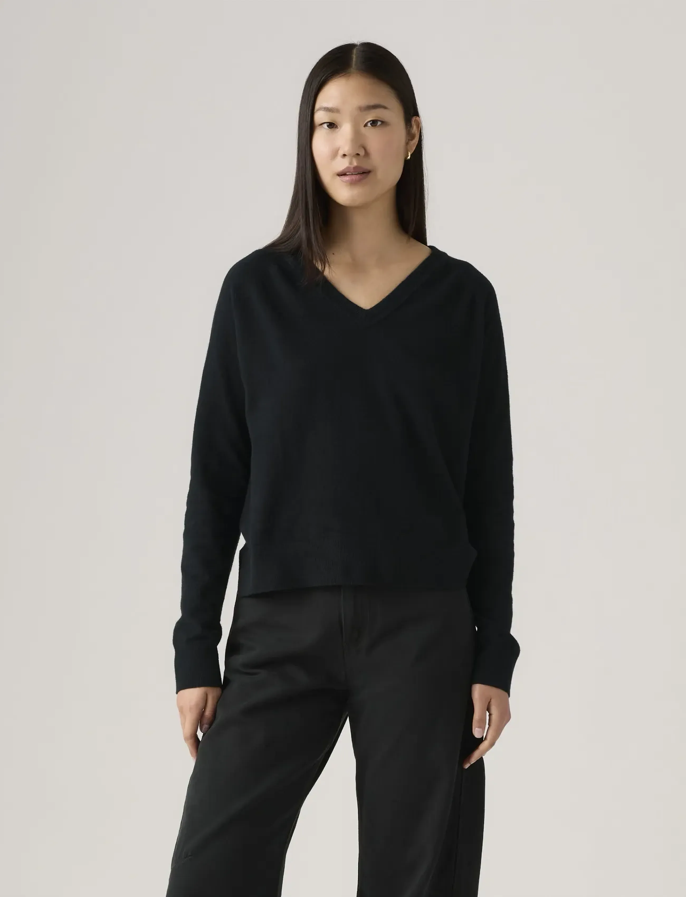 Levi's® - SUPER SOFT VNECK PULLOVER ANTH - pullover - blacks - 5