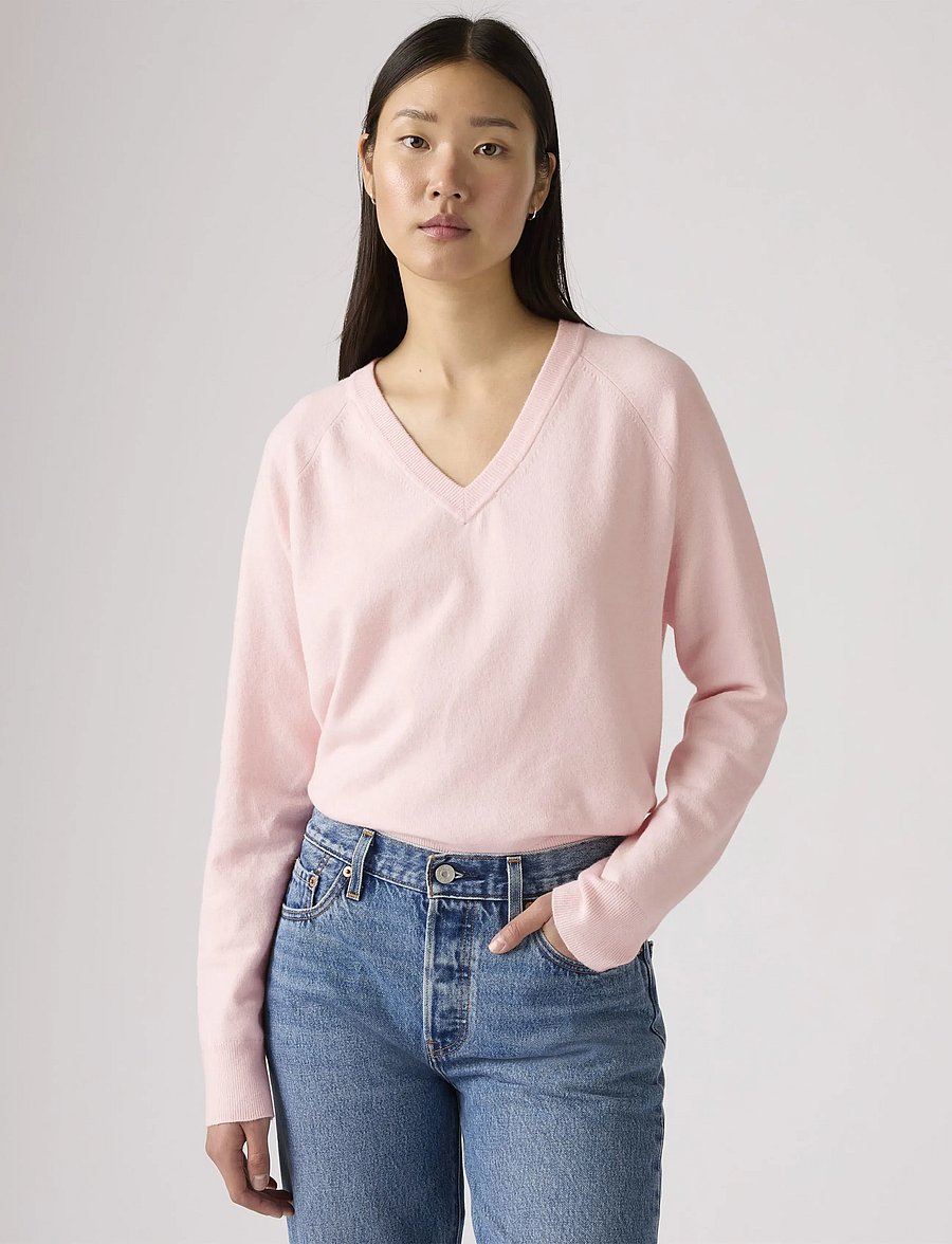 Levi's® - SUPER SOFT VNECK PULLOVER POTP - pullover - pinks - 0