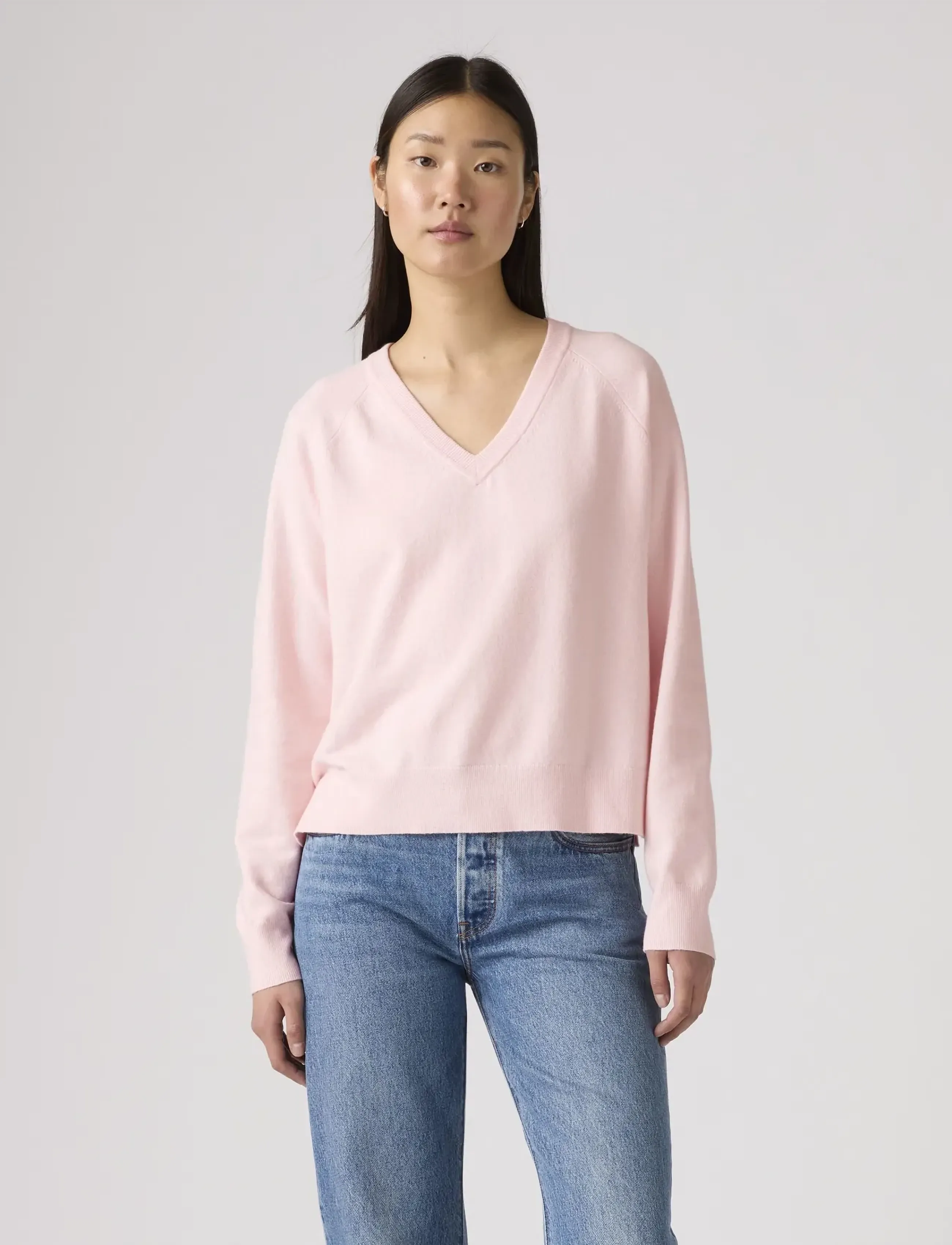 LEVIS ® Super Soft Vneck Pullover Potp stickade tröjor dam – bild 5