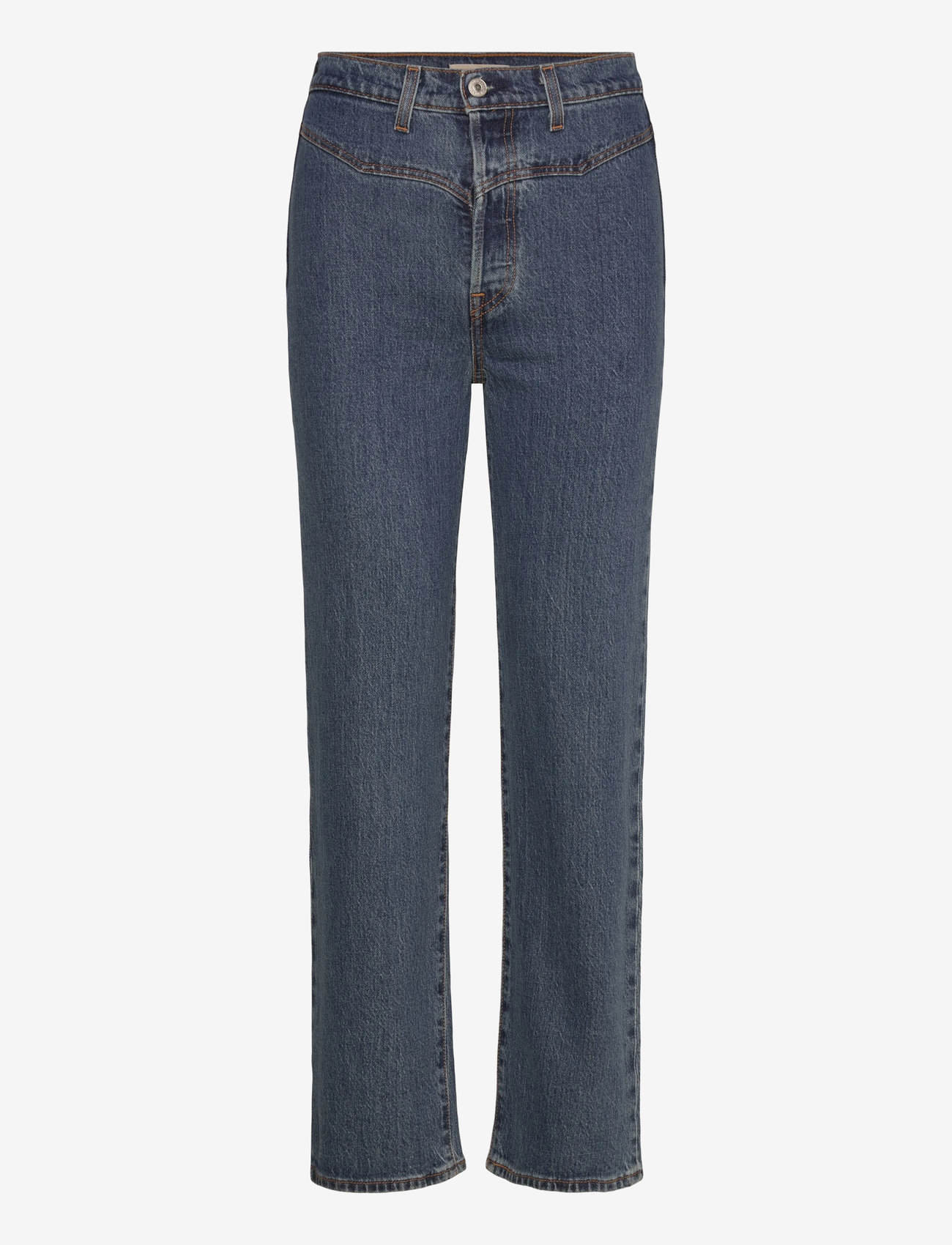 Levi's® - RIBCAGE WESTERN YOKE VALLEY VI - straight jeans - dark indigo - flat finish - 1