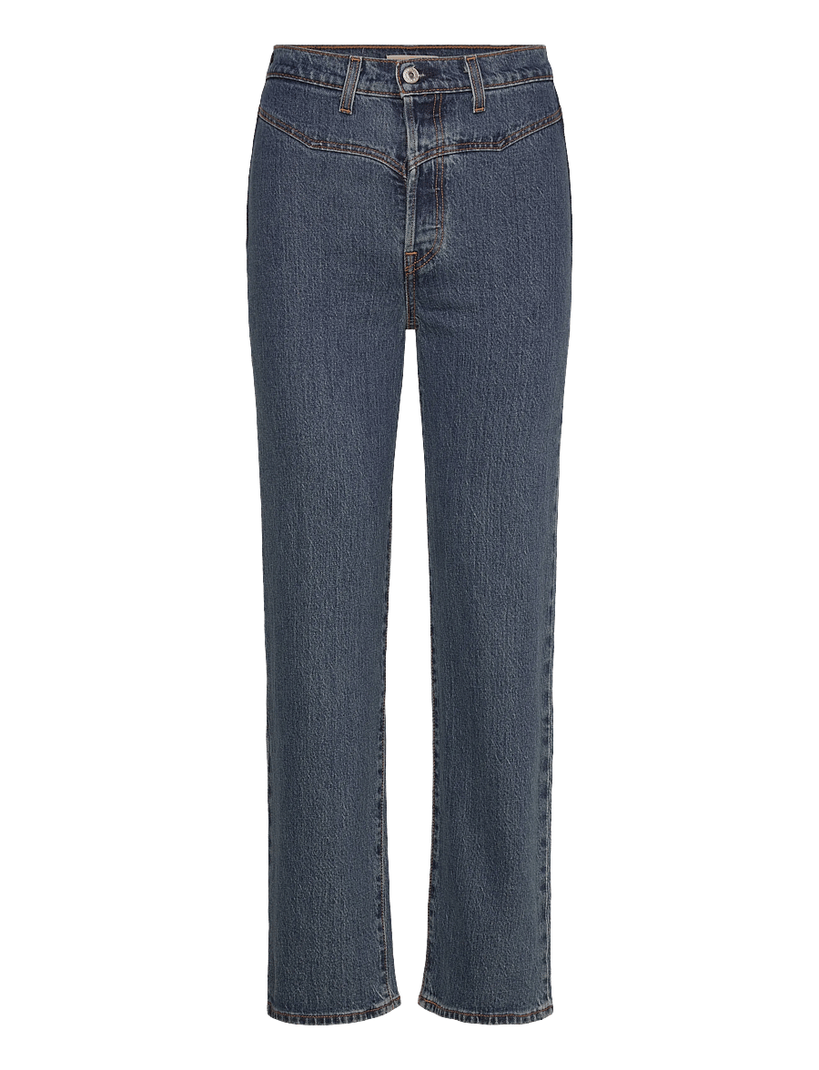 Levi's® - RIBCAGE WESTERN YOKE VALLEY VI - straight jeans - dark indigo - flat finish - 1