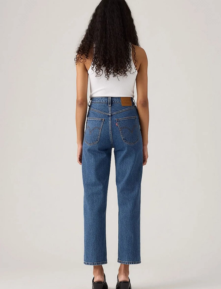 Levi's® - RIBCAGE WESTERN YOKE VALLEY VI - straight jeans - dark indigo - flat finish - 4