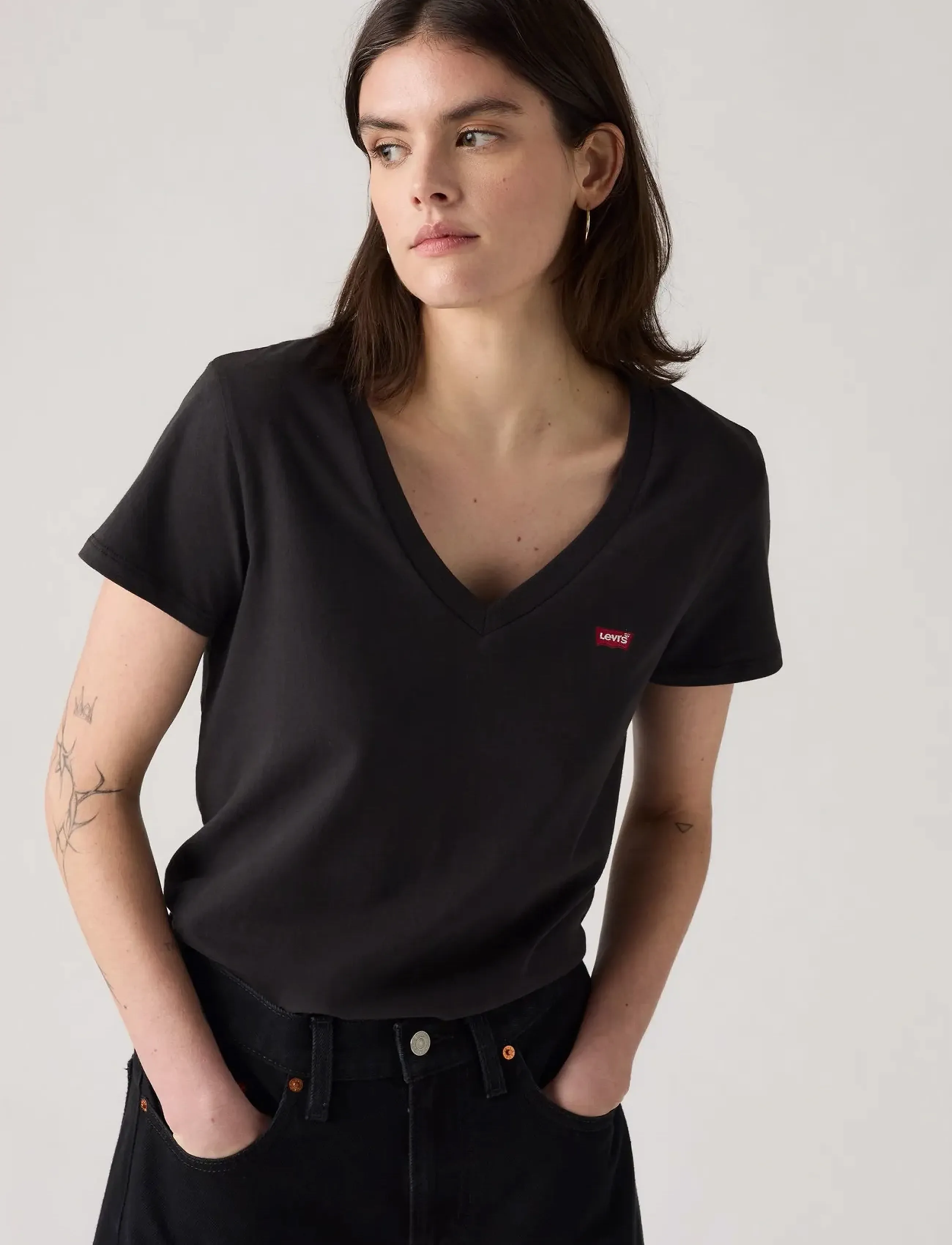Levi's® - 2PACK PERFECT VNECK TEES 2 PAC - multi-color - 1