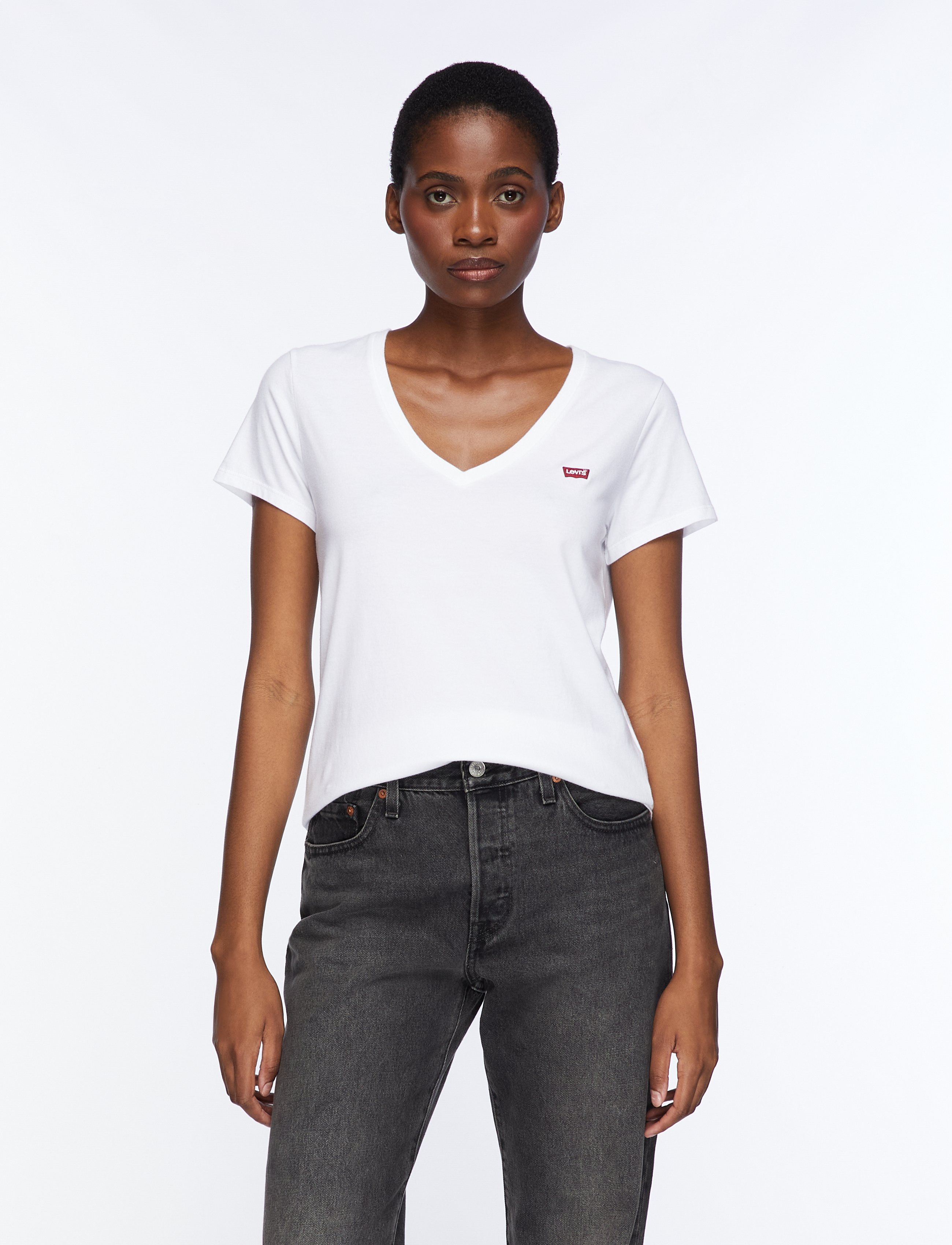 LEVIS ® T-shirt 'Perfect V-Neck Tee (2-Pack)' dam – bild 6