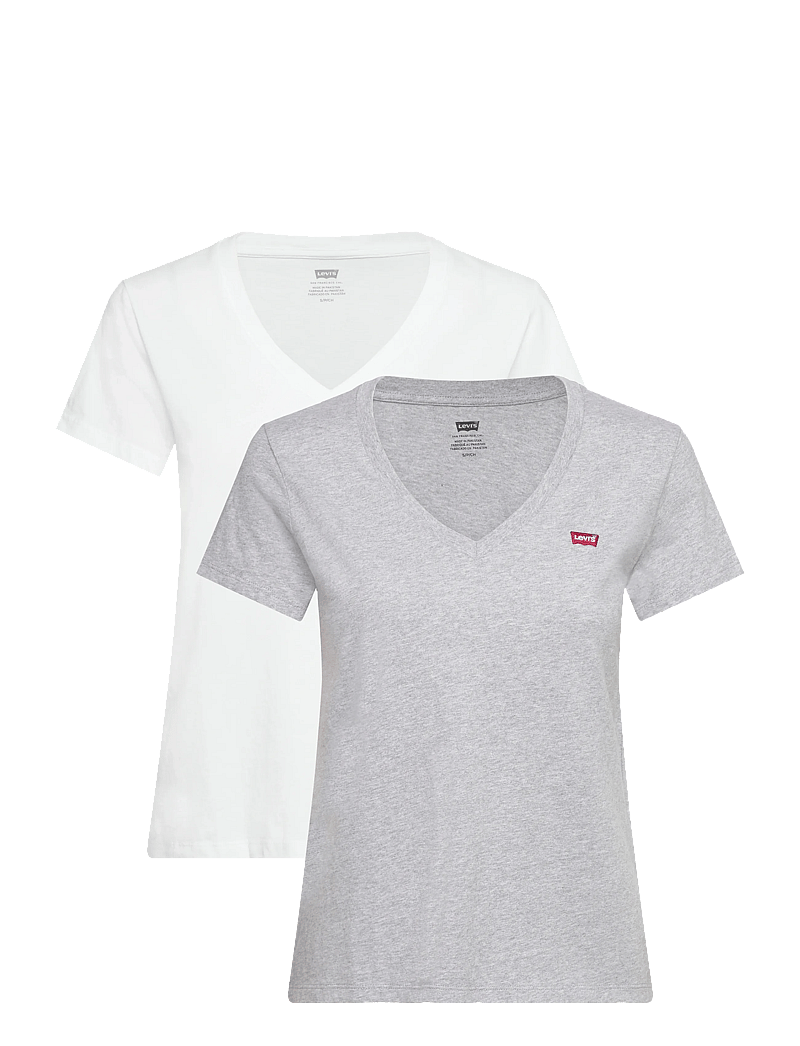 Levi's® - 2PACK PERFECT VNECK TEES 2 PAC - t-shirts - multi-color - 1
